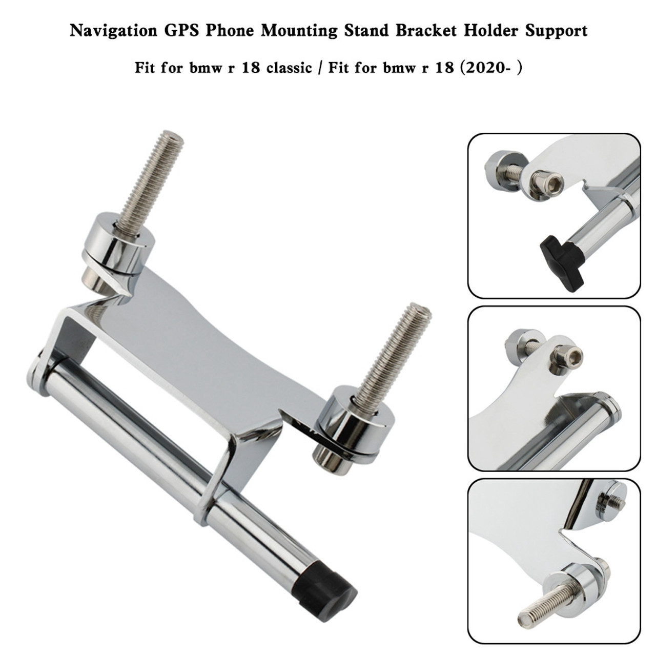 Navigation GPS Phone Mounting Stand Bracket Holder Support For BMW R18 Classic Silver