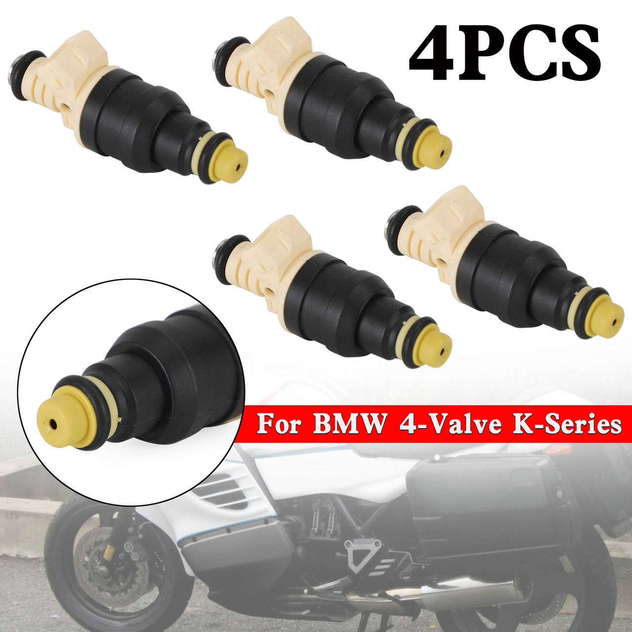 4PCS 0280150210 Fuel injectors for BMW K100 Motorcycle Single Hole Disc EV1 14LB