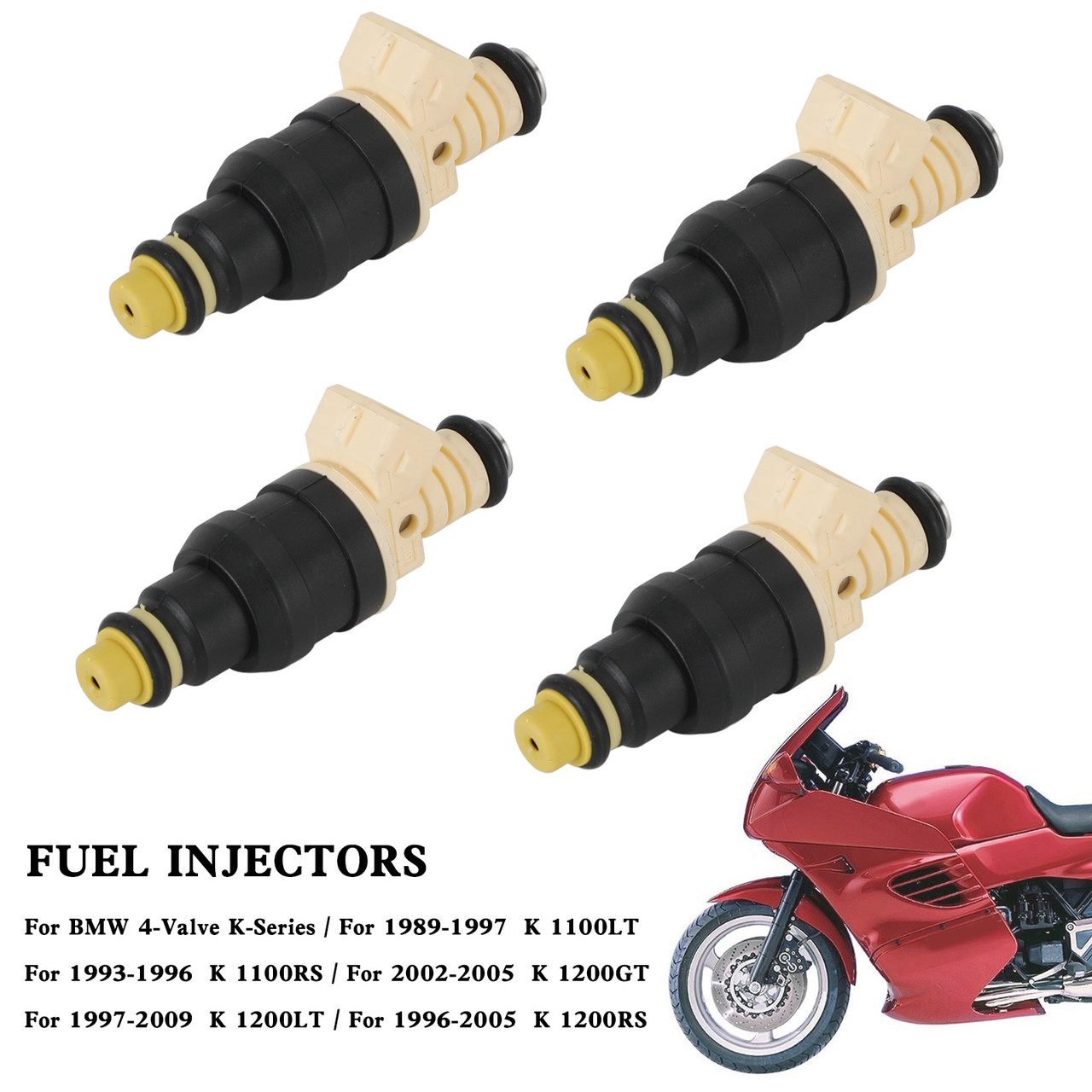 4PCS 0280150210 Fuel injectors for BMW K100 Motorcycle Single Hole Disc EV1 14LB