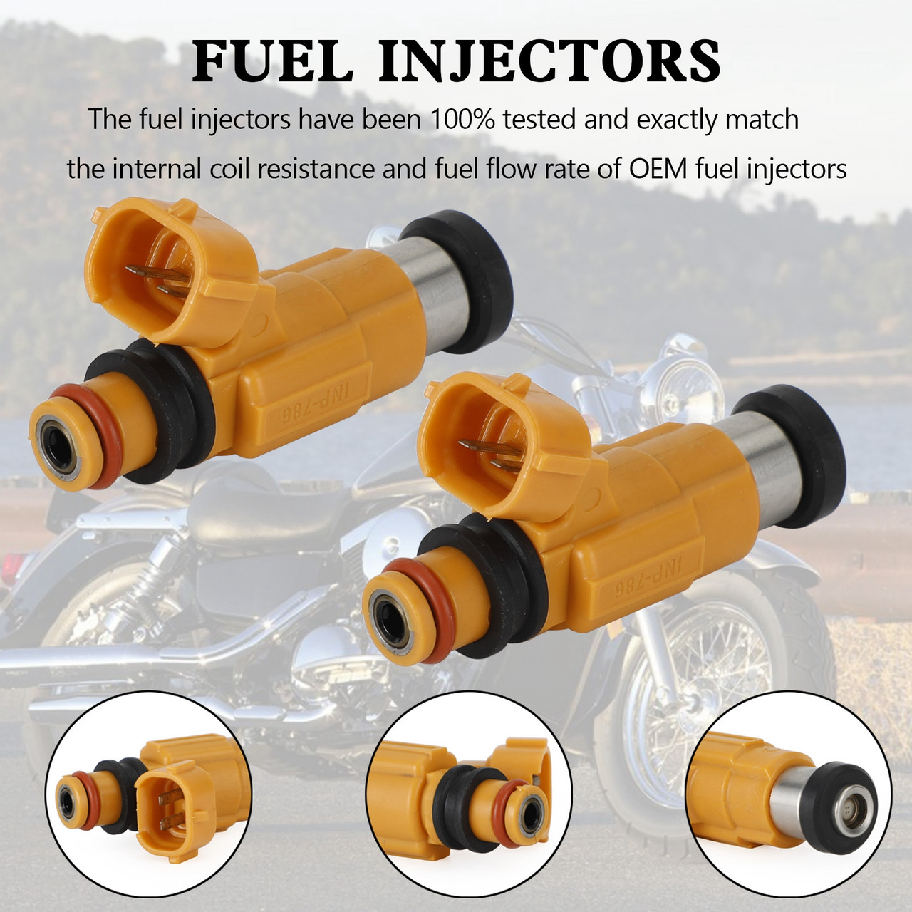 2PCS 49033-1057 Fuel injectors INP-786 for Kawasaki 2000-2008 Vulcan 1500 1600 PN 2PCS 49033-1057 Fuel injectors INP-786 for Kawasaki 2000-2008 Vulcan 1500 1600 PN