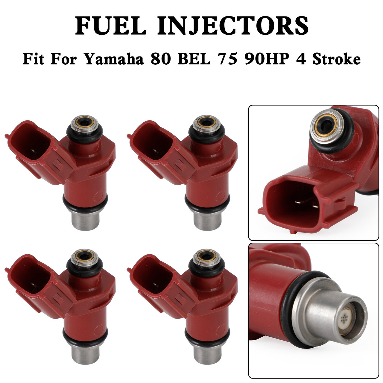 4PCS Fuel Injector 160CC 6D8-13761-00-00 For Yamaha Outboard 80BEL 75-90HP 4 Stroke