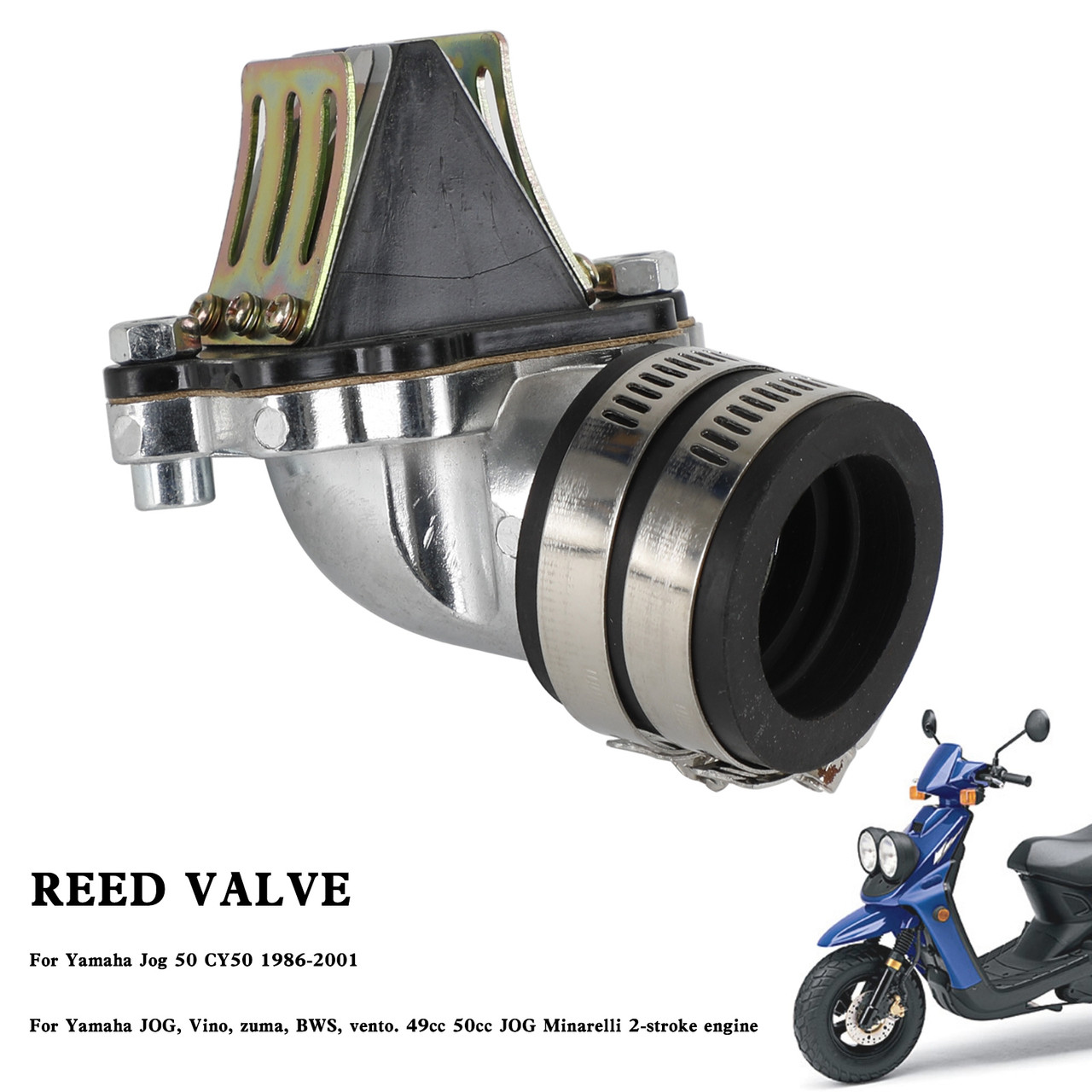 Intake Manifold Reed Valve fit for Yamaha Jog 50cc 2 Stroke Scooter Zuma Moped