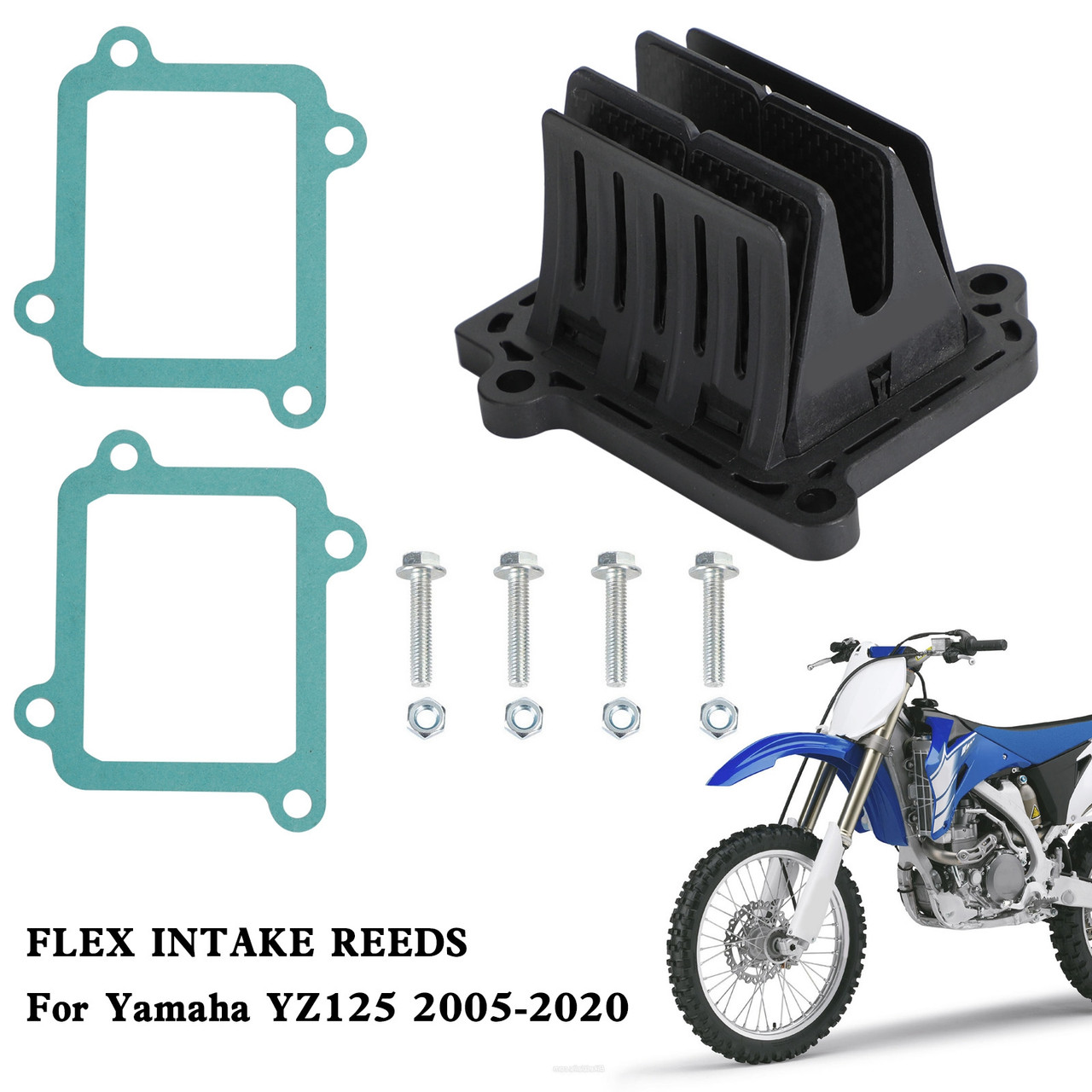 V4R04 Reed Valve Cage Block For Yamaha YZ125 2005-2020