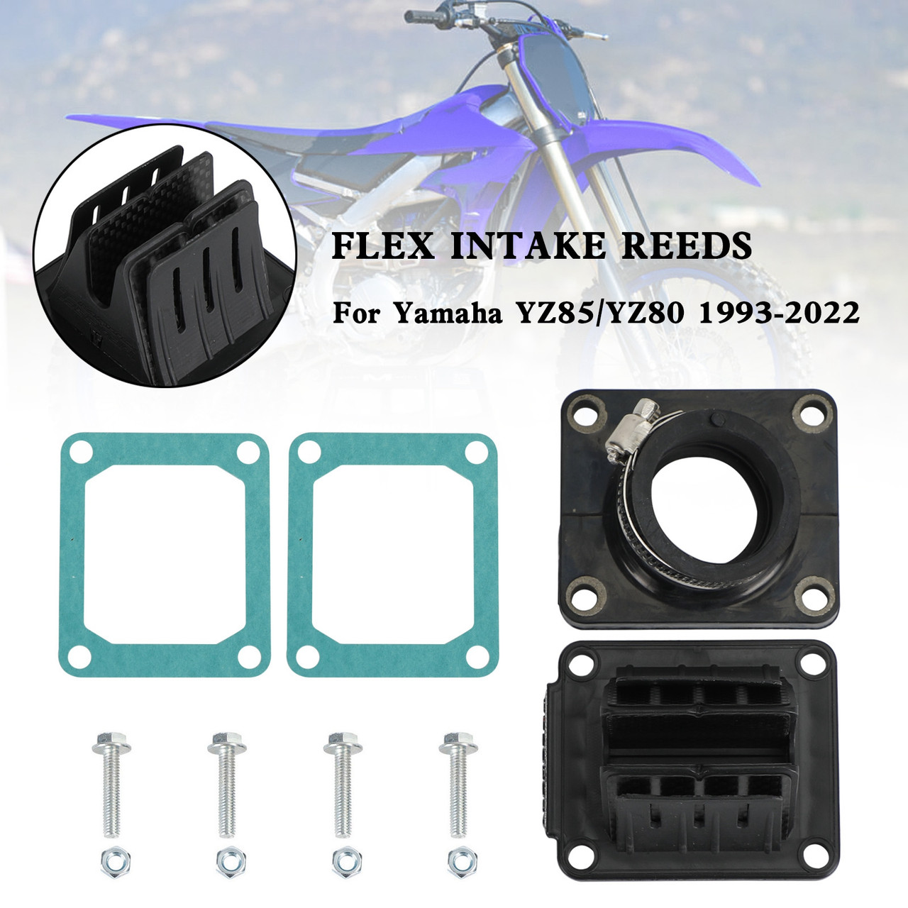 Reed Valve System V4R82A-I For Yamaha YZ85/YZ80 1993-2022 - Mad