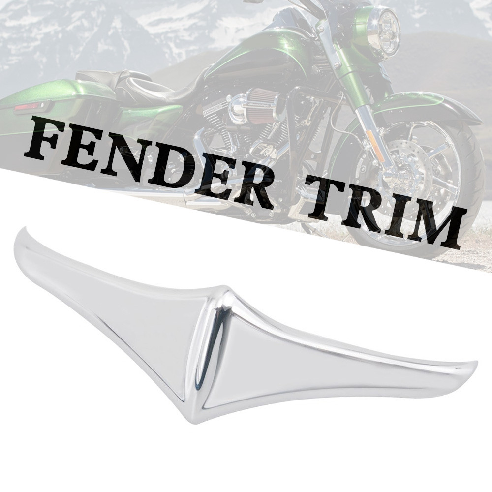 Rear Fender Leading Edge Tip Trim Accent Chrome For Touring FLHX FLTR