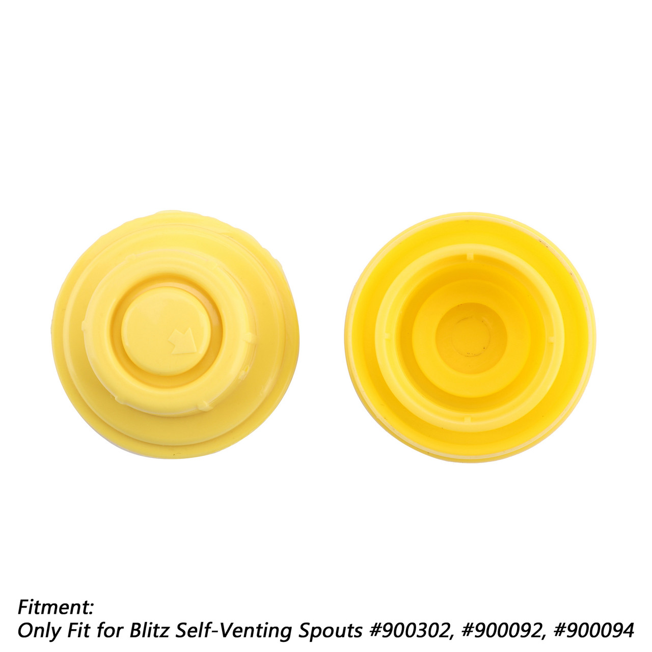 15x Yellow Spout Cap fits BLITZ self-venting gas can spouts 900302 900092 900094