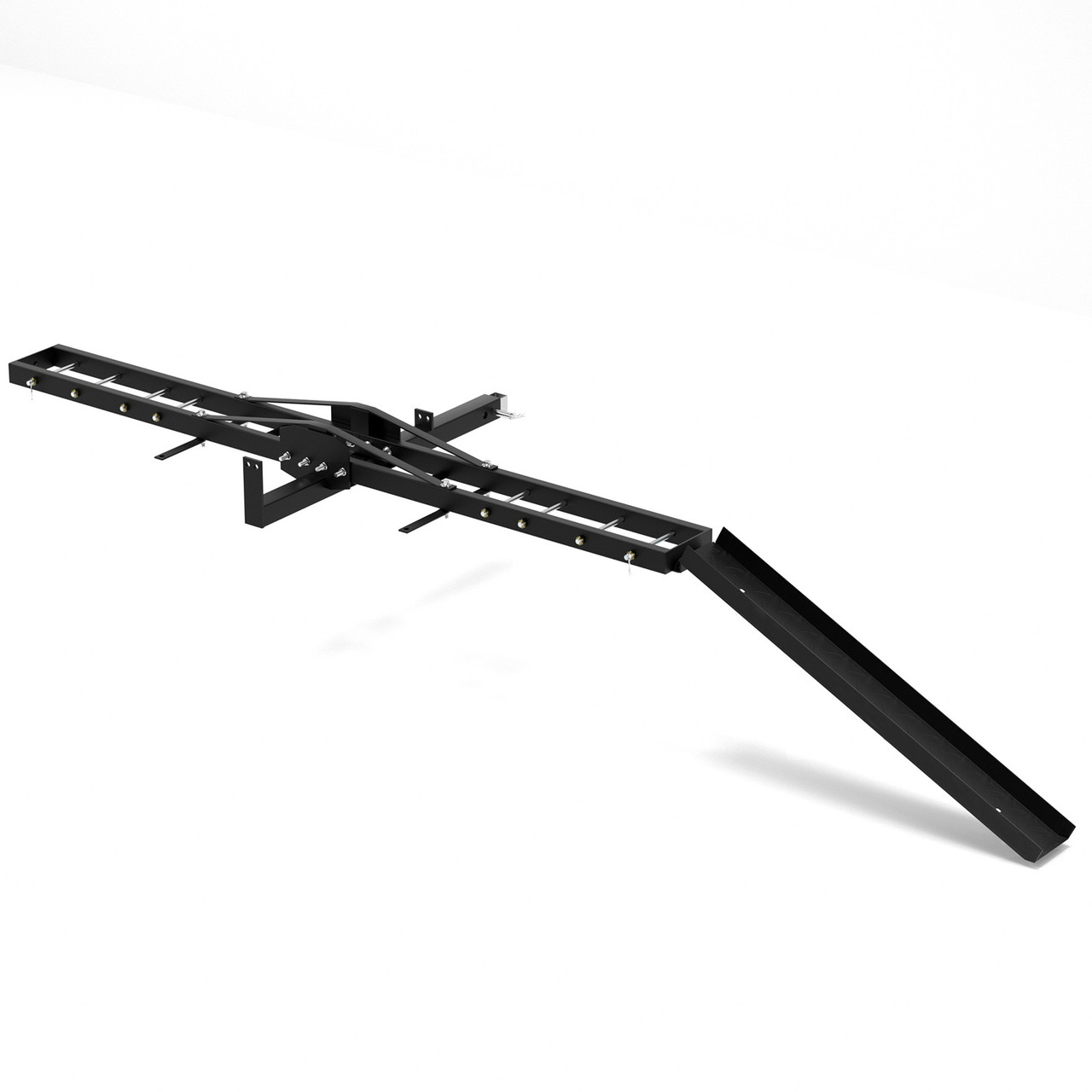 Black Motorcycle Scooter DirtBike Carrier Hauler Hitch Mount Rack Ramp Anti Tilt