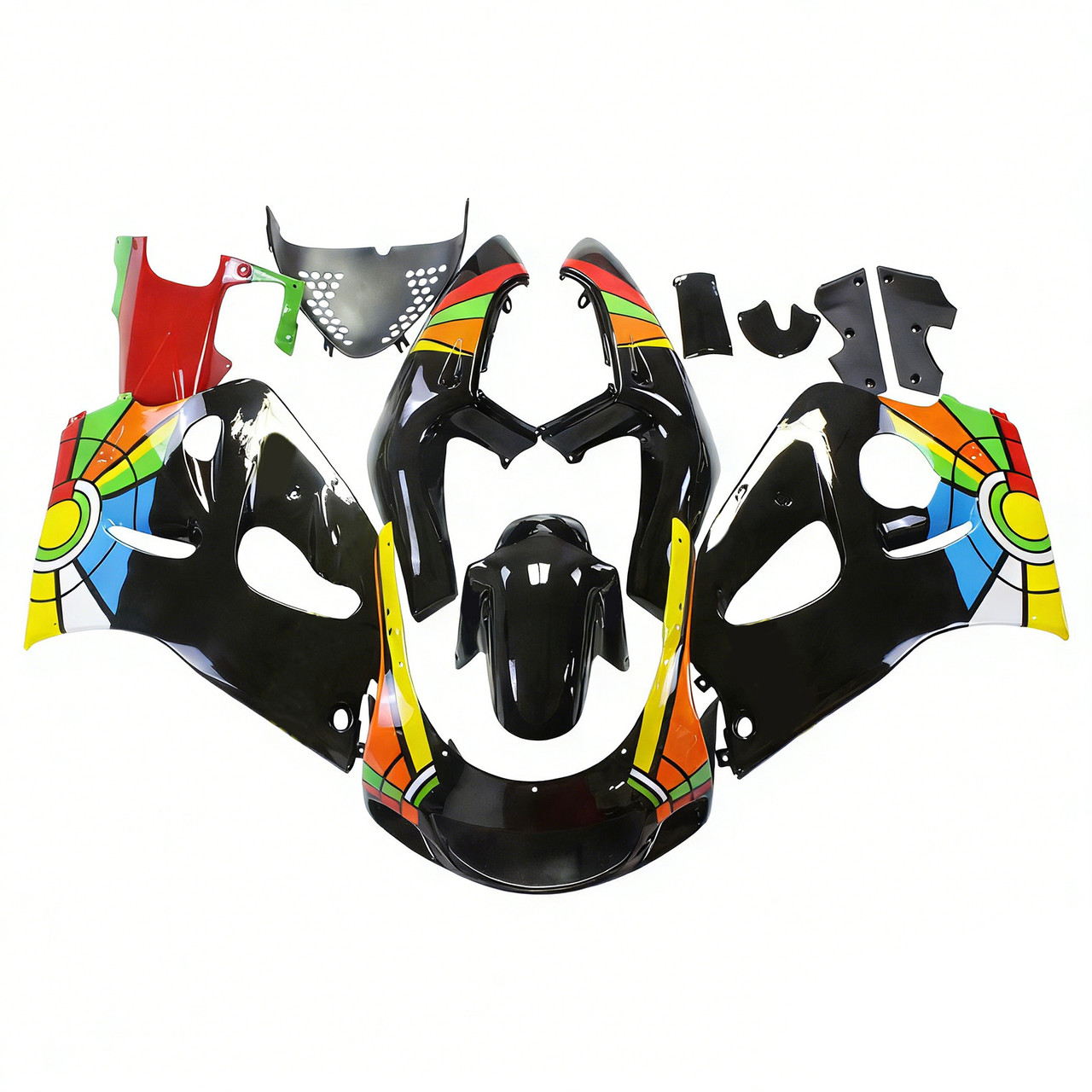 1996-2000 Suzuki GSXR 600 | 1996-1999 GSXR 750 Amotopart Fairing Kit Generic #107