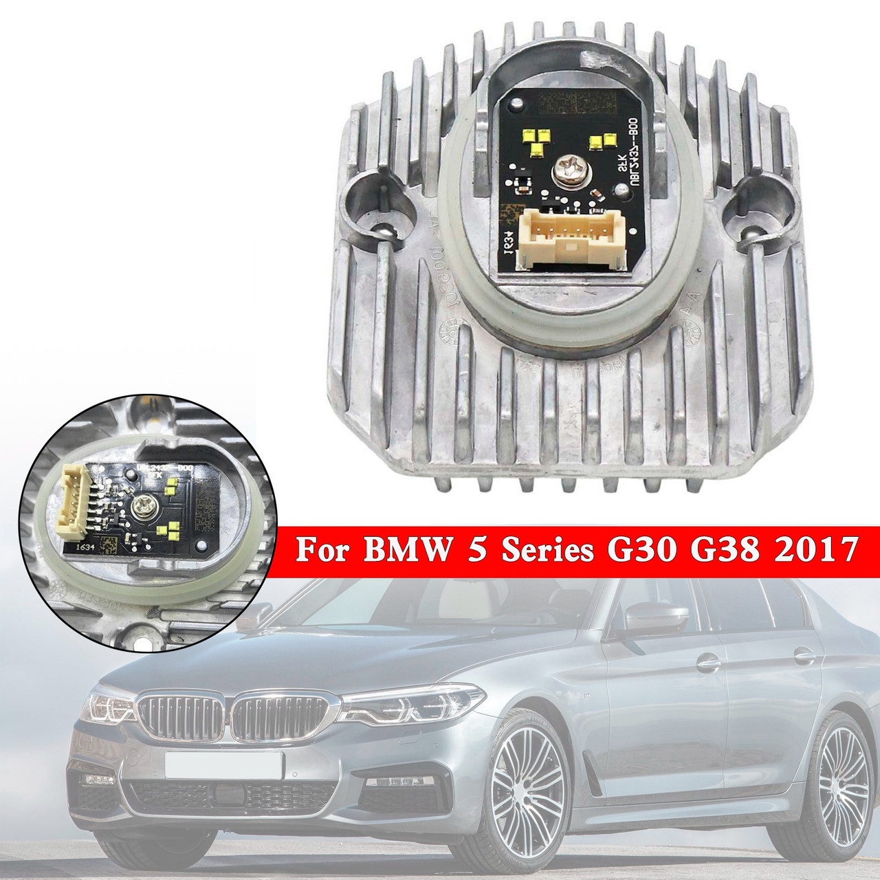 Right LED DRL Light Control Unit 63117214940 For BMW 5 Series G30 G38 2017-