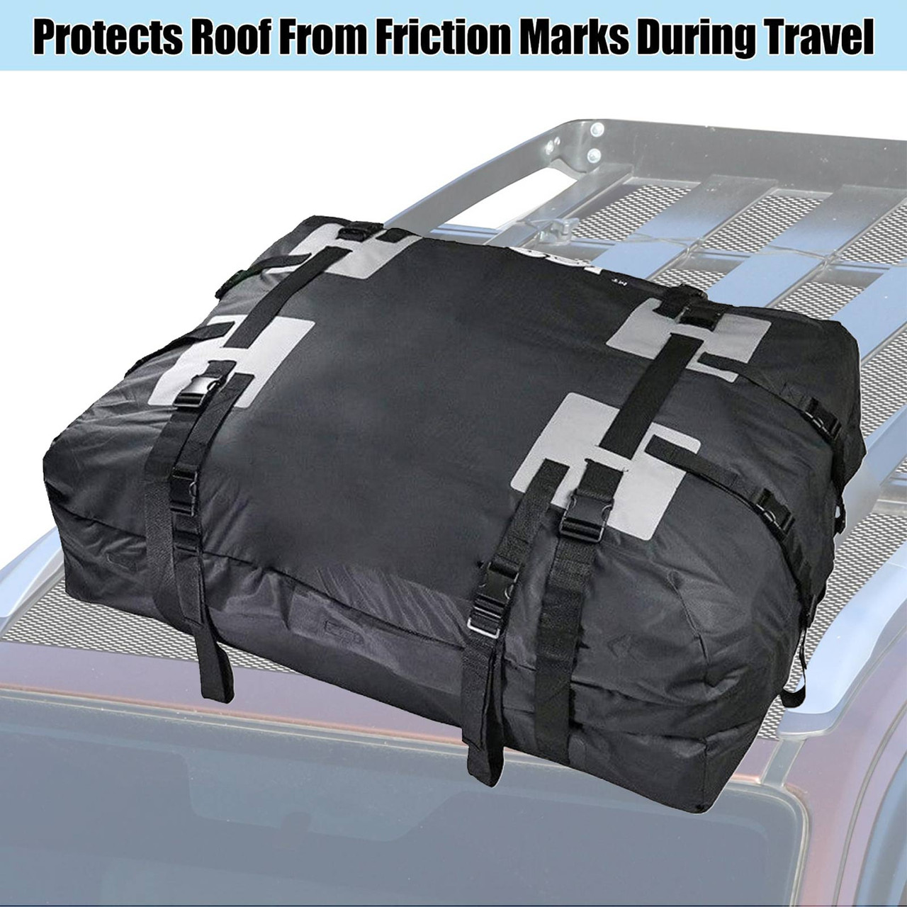 Travel Waterproof Car Roof Top Rack Carrier Cargo Bag Luggage Storage Cube Bag