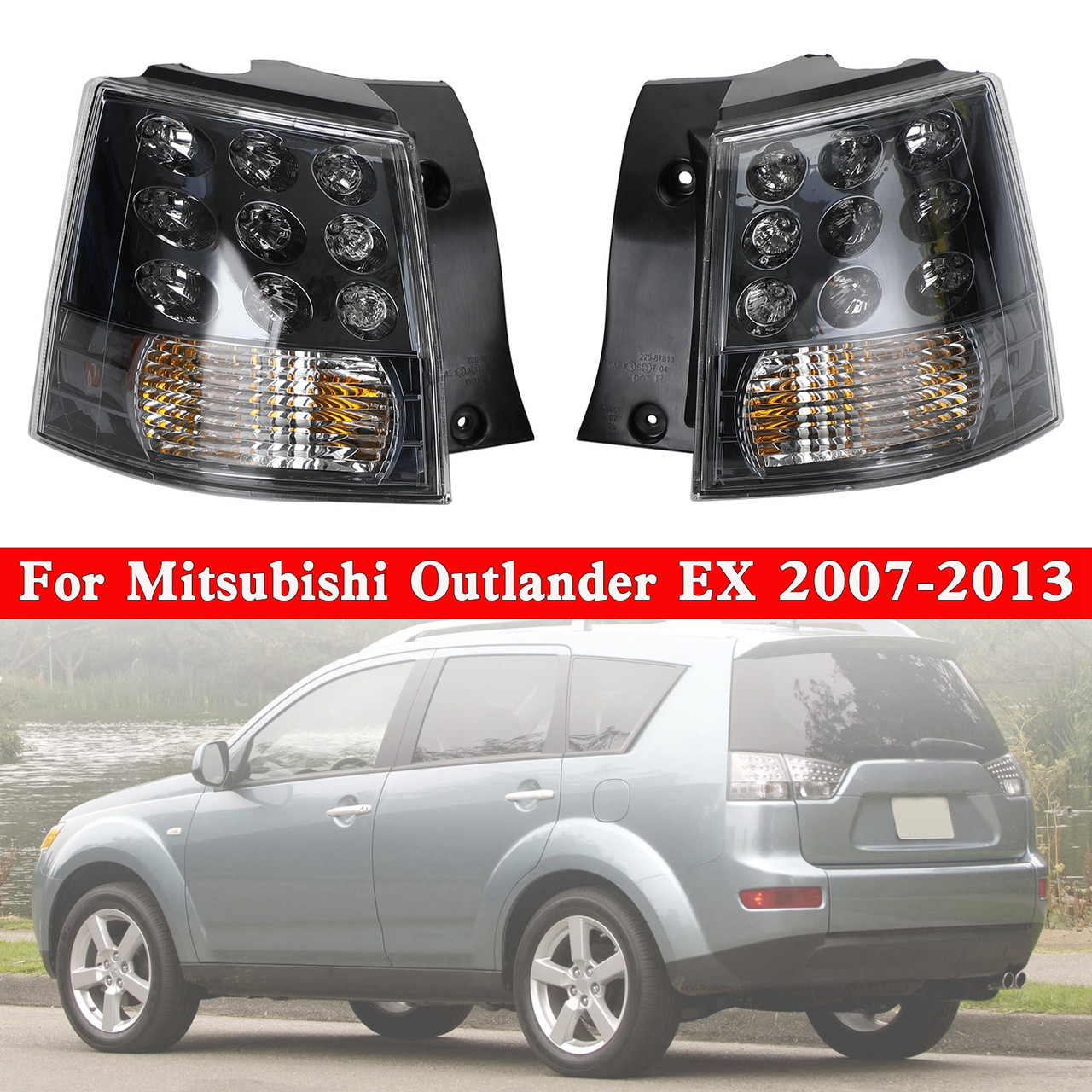 2PCS Tail Light For Mitsubishi Outlander EX 2007-2013