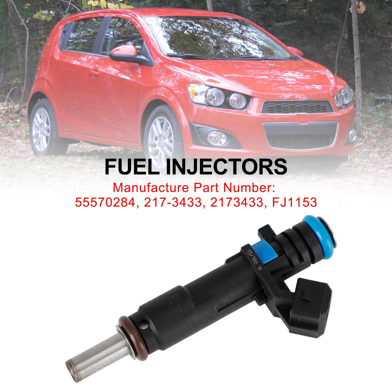 1PCS Fuel Injectors 55570284 Fit Chevrolet Cruze Sonic 1.8L 2011-2015 217-3433