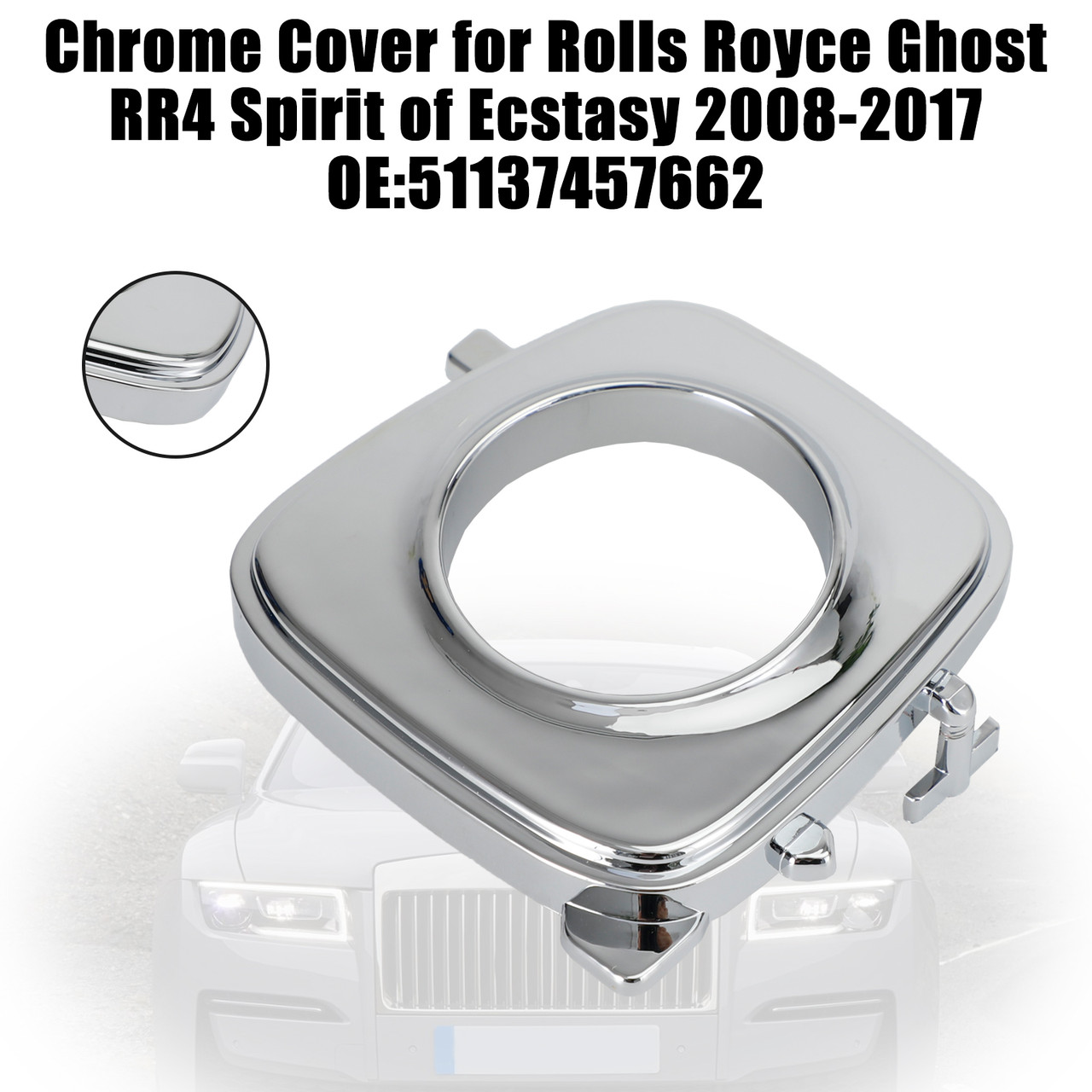 Chrome Cover for Rolls Royce Ghost RR4 Spirit of Ecstasy 2008-2017 51137457662