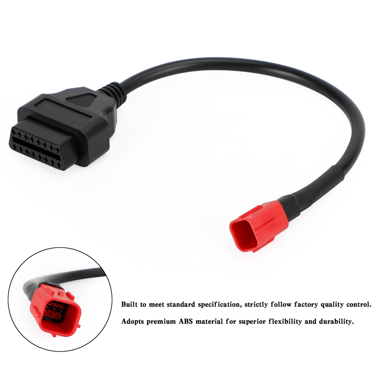 OBD2 Motorcycle Cable For Honda 6 Pin Plug Diagnostic Cable to 16 pin Adapter