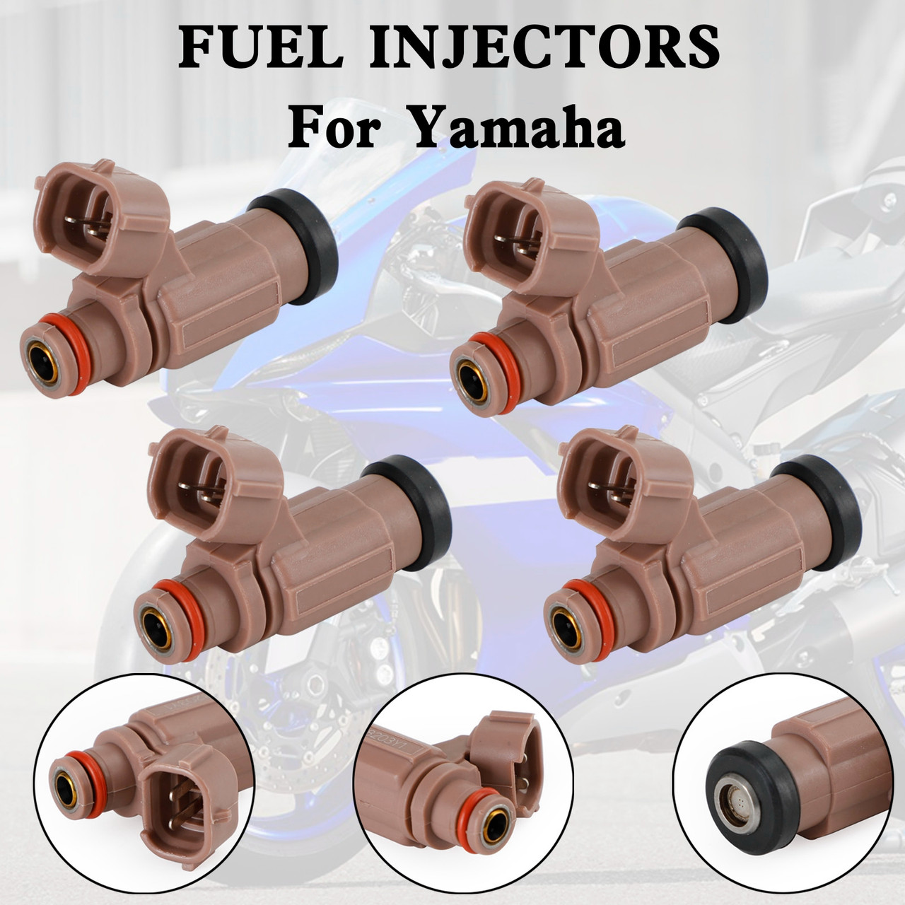 4PCS 60E-13761-10-00 Fuel Injector for Yamaha PWC FX SX AR VX 212 232 1000 1100