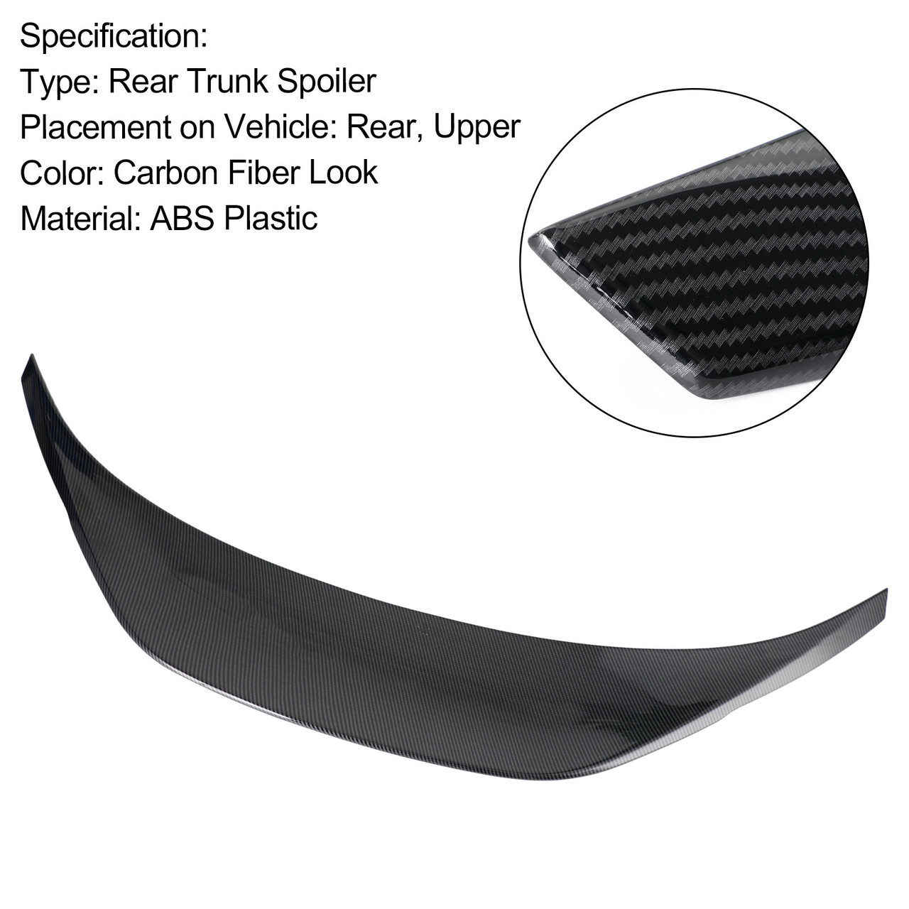 Carbon Fiber Trunk Spoiler Wing Fit Toyota GR86 2022-2023 Duckbill Highkick