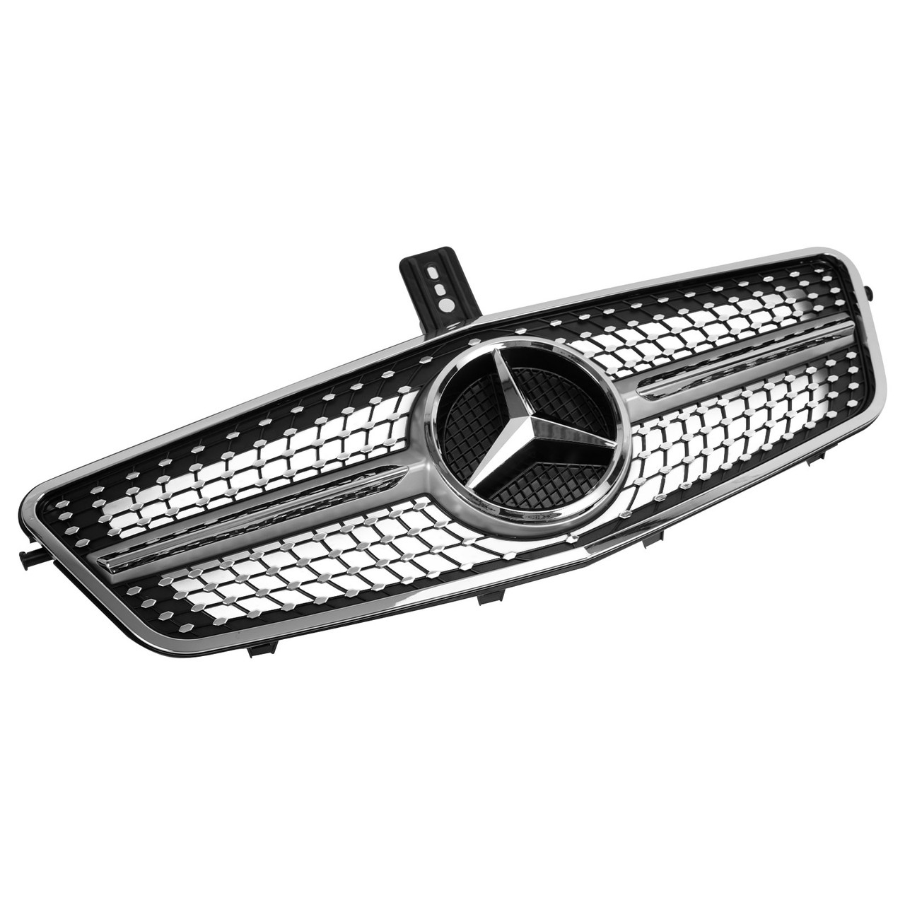 Diamond Front Grille Grill Fit Mercedes-Benz W212 E Class E350 E550 2010-2013