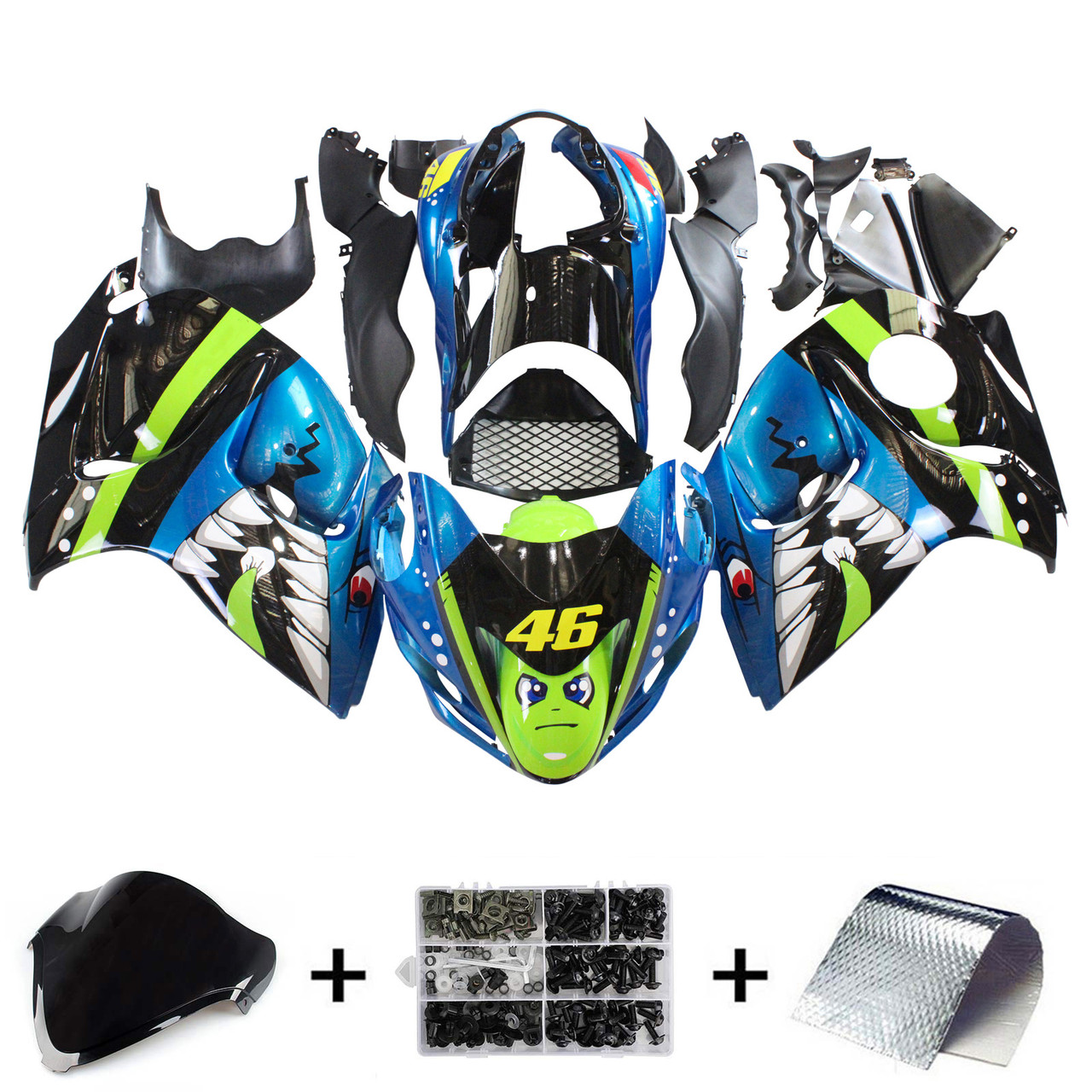 Suzuki Hayabusa GSX1300R 2008-2020 Amotopart Fairing Kit Generic #104