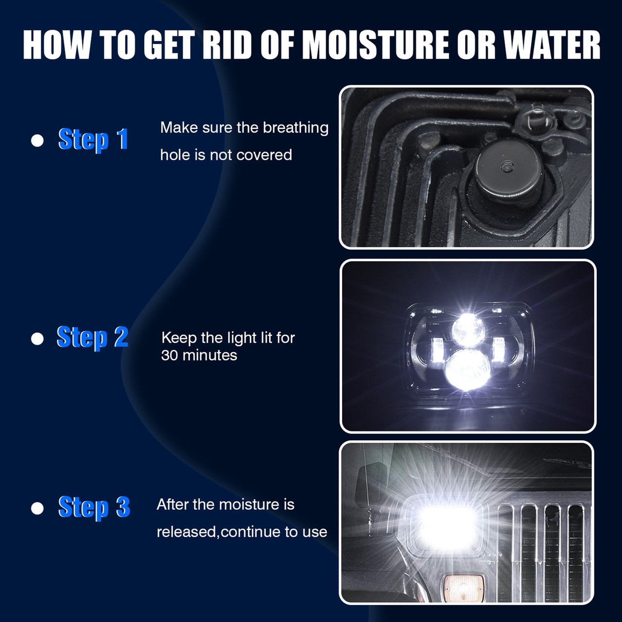 5X7" 7x6" Rectangle LED Headlight DRL Projector For Toyota Nissan Pickup Truck 5X7" 7x6" Rectangle LED Headlight DRL Projector For Toyota Nissan Pickup Truck