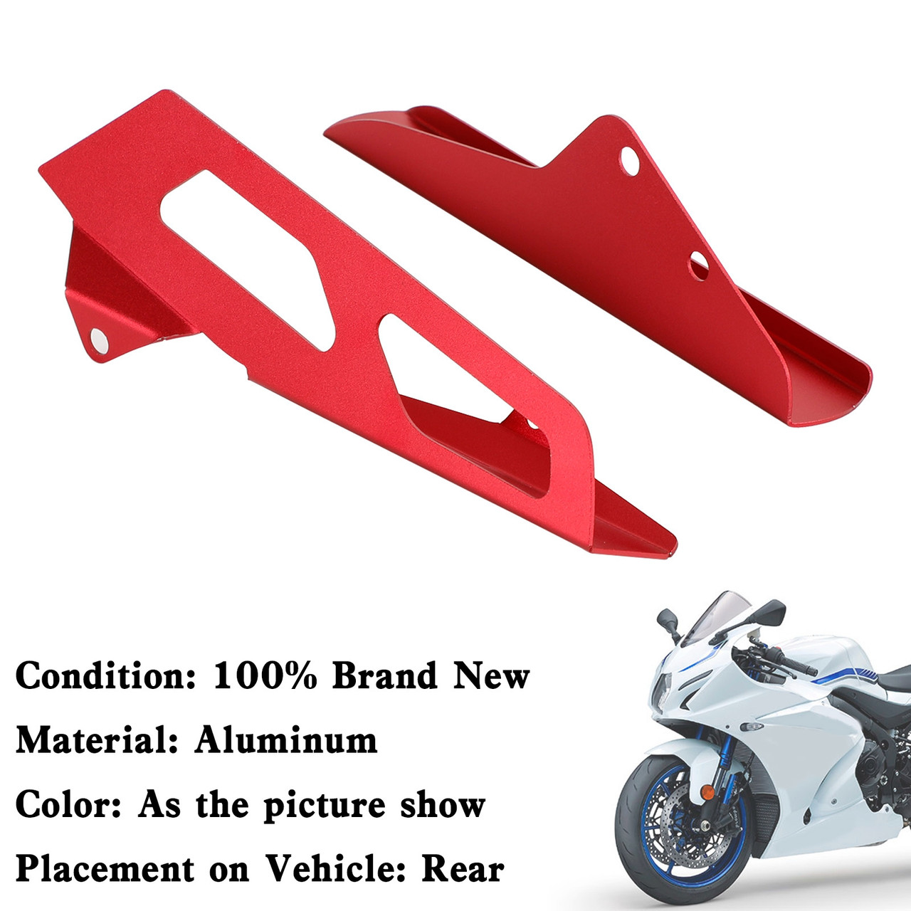 Rear Sprocket Chain Guard Cover For Suzuki GSX-R GSXR 1000 2005-2006 K5 Red