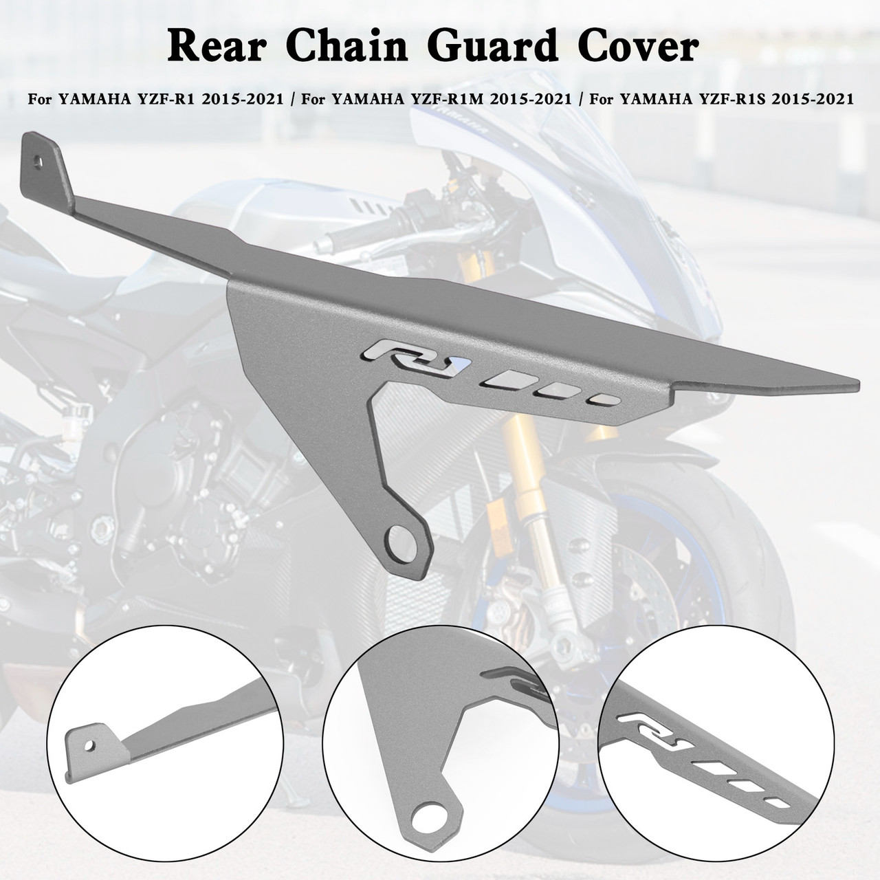 Rear Sprocket Chain Guard Cover For Yamaha YZF R1 R1M R1S 2015-2021 TI