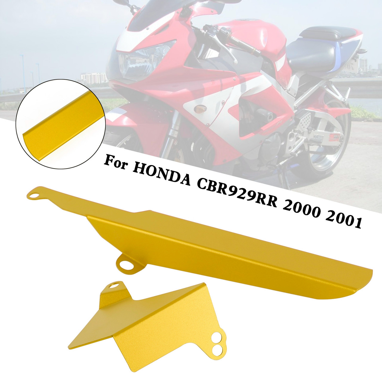 Rear Sprocket Chain Guard Protector Cover For HONDA CBR929RR 2000-2001 Gold