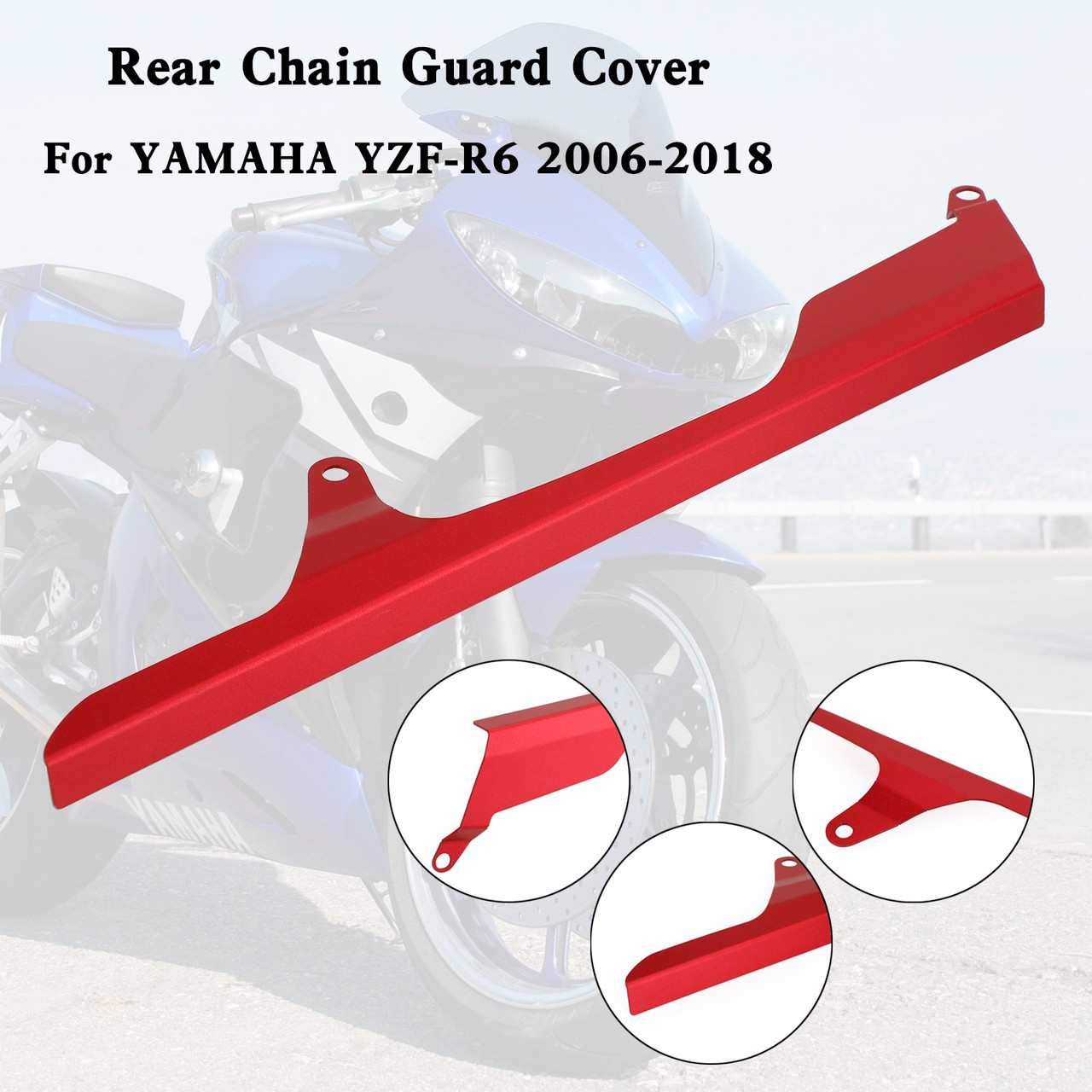 Rear Sprocket Chain Guard Protector Cover For YAMAHA YZF R6 2006-2018 Red
