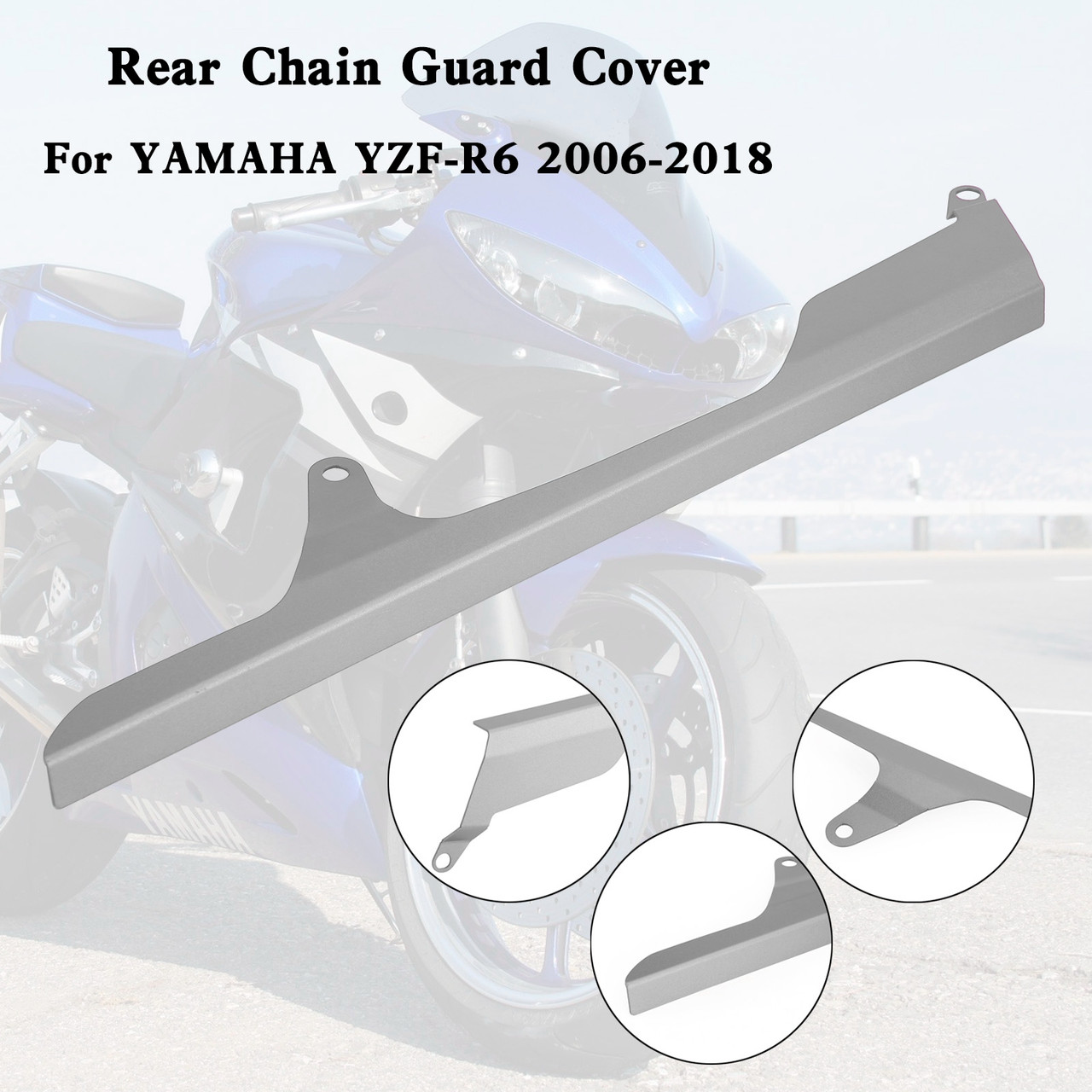 Rear Sprocket Chain Guard Protector Cover For YAMAHA YZF R6 2006-2018 TI