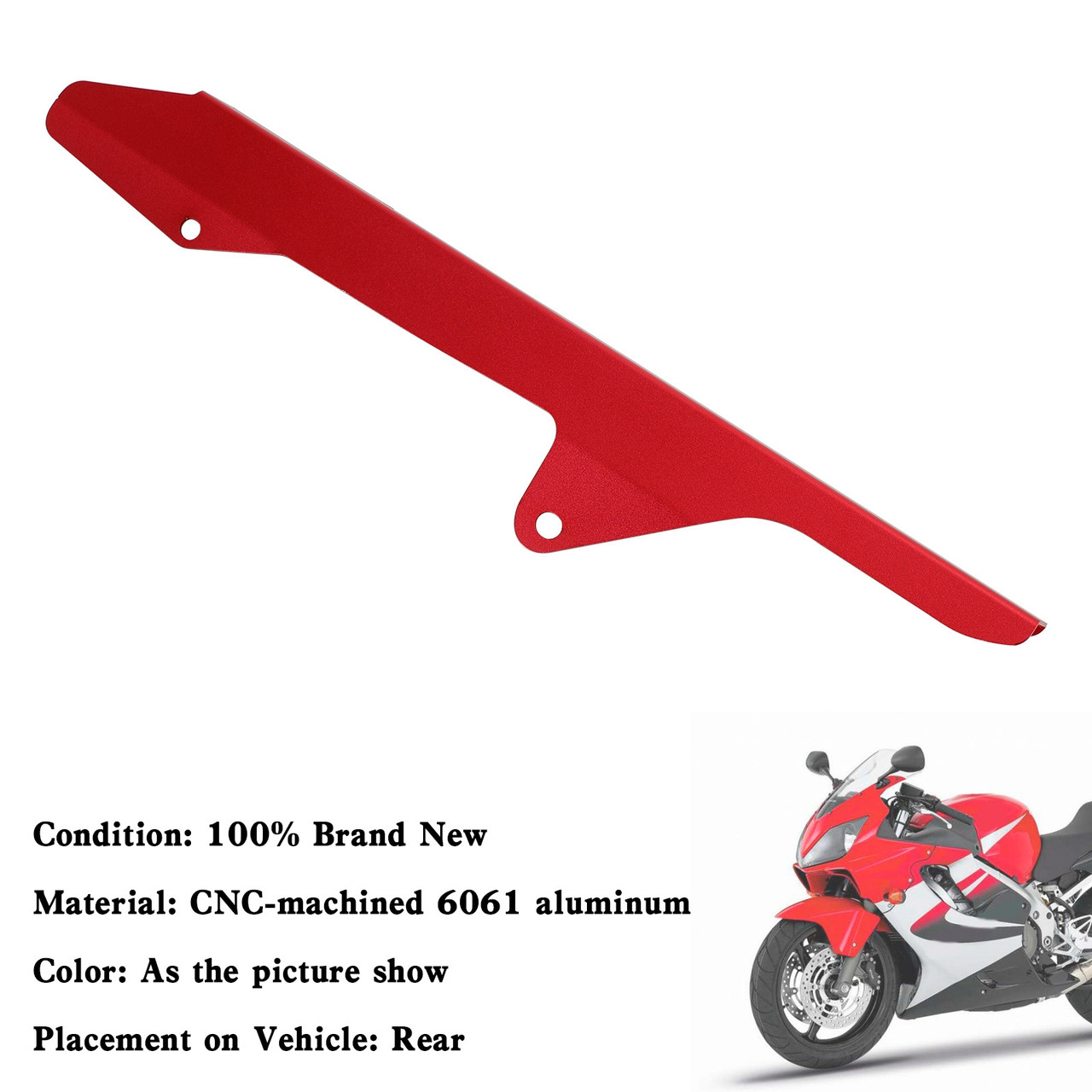 Sprocket Chain Guard Protector Cover For HONDA CBR 600 F4 F4i 1999-2006 Red
