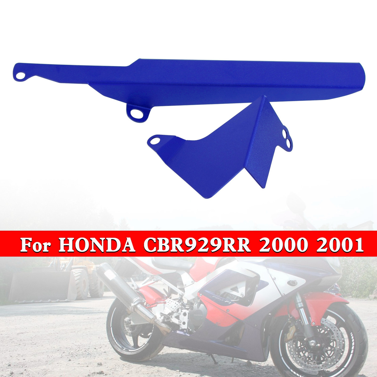 Rear Sprocket Chain Guard Protector Cover For HONDA CBR929RR 2000-2001 Blue