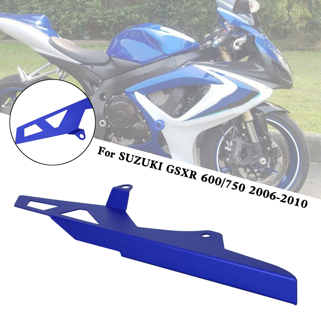 Sprocket Chain Guard Protector Cover For SUZUKI GSXR 600/750 2006-2010 Blue