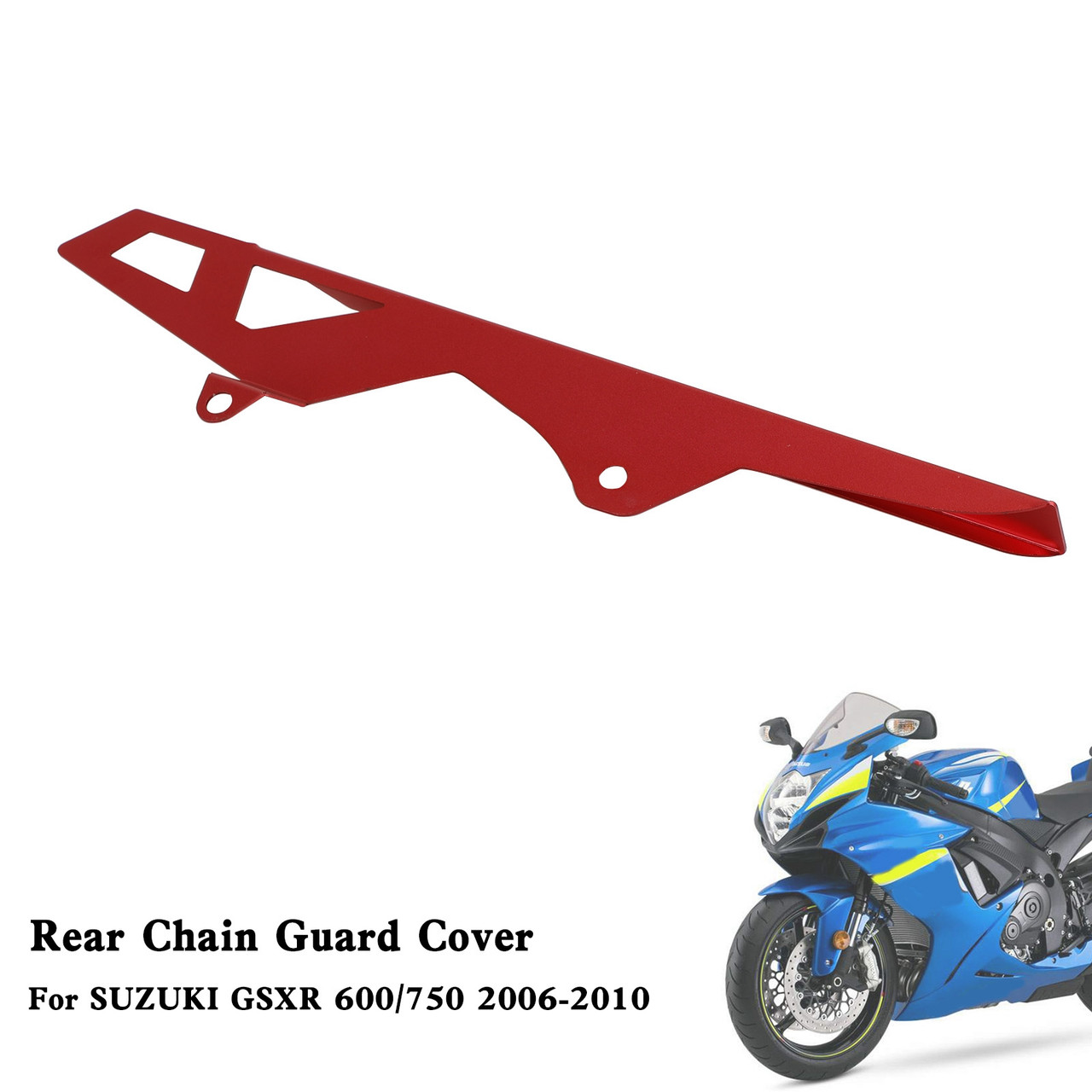 Sprocket Chain Guard Protector Cover For SUZUKI GSXR 600/750 2006-2010 Red