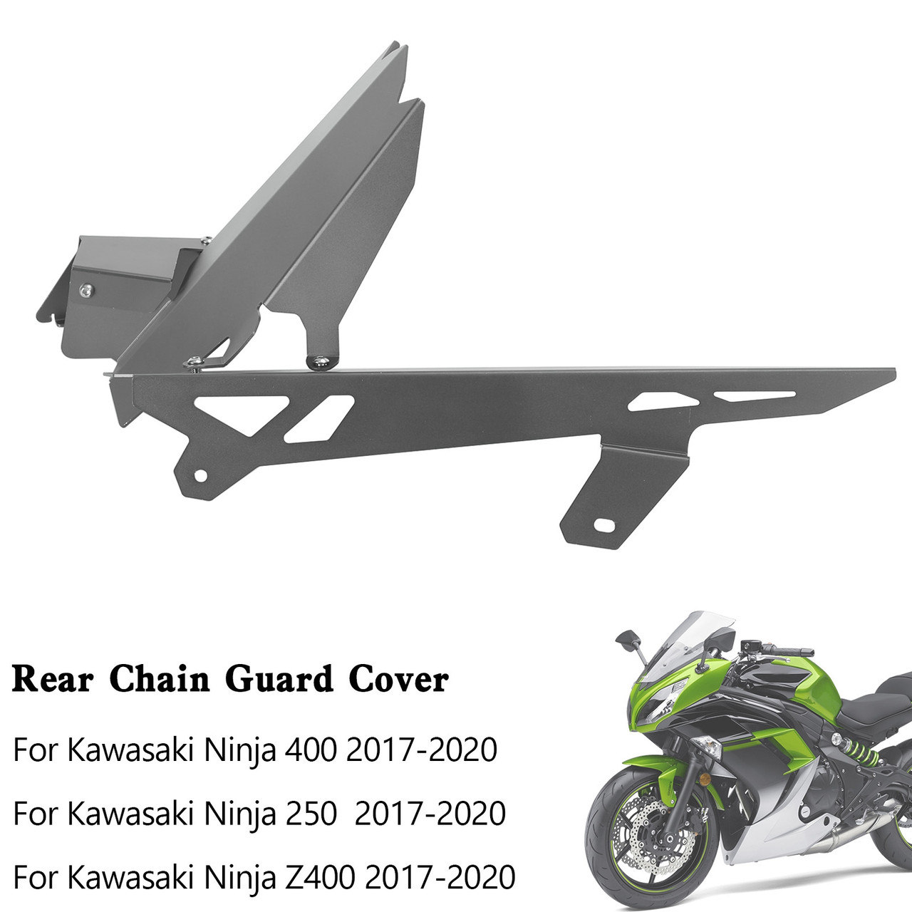 Sprocket Chain Guard Cover For Kawasaki Ninja 400/250 Z400 2017-2020 TI