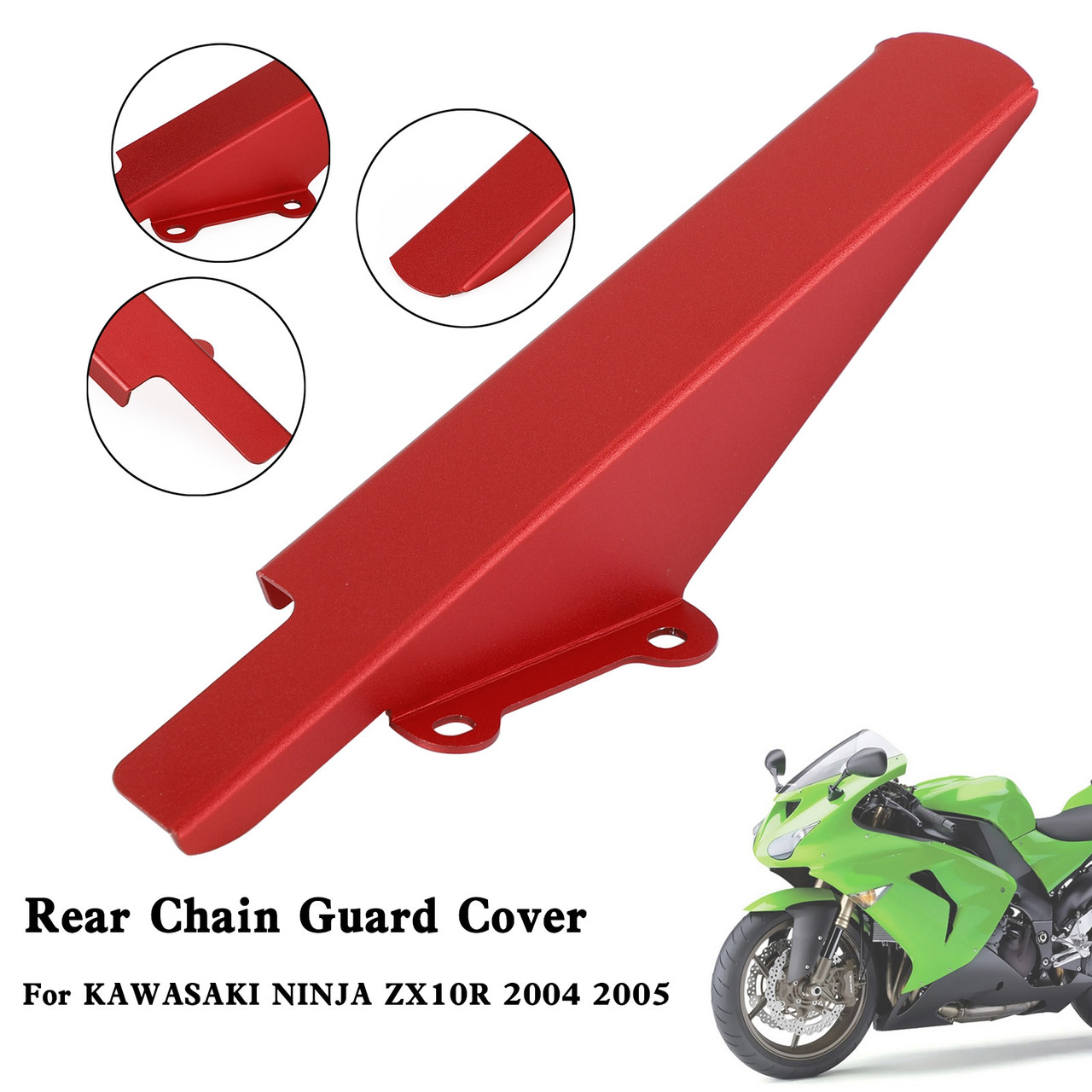 Sprocket Chain Guard Cover For KAWASAKI NINJA ZX-10R ZX10R 2004 2005 Red