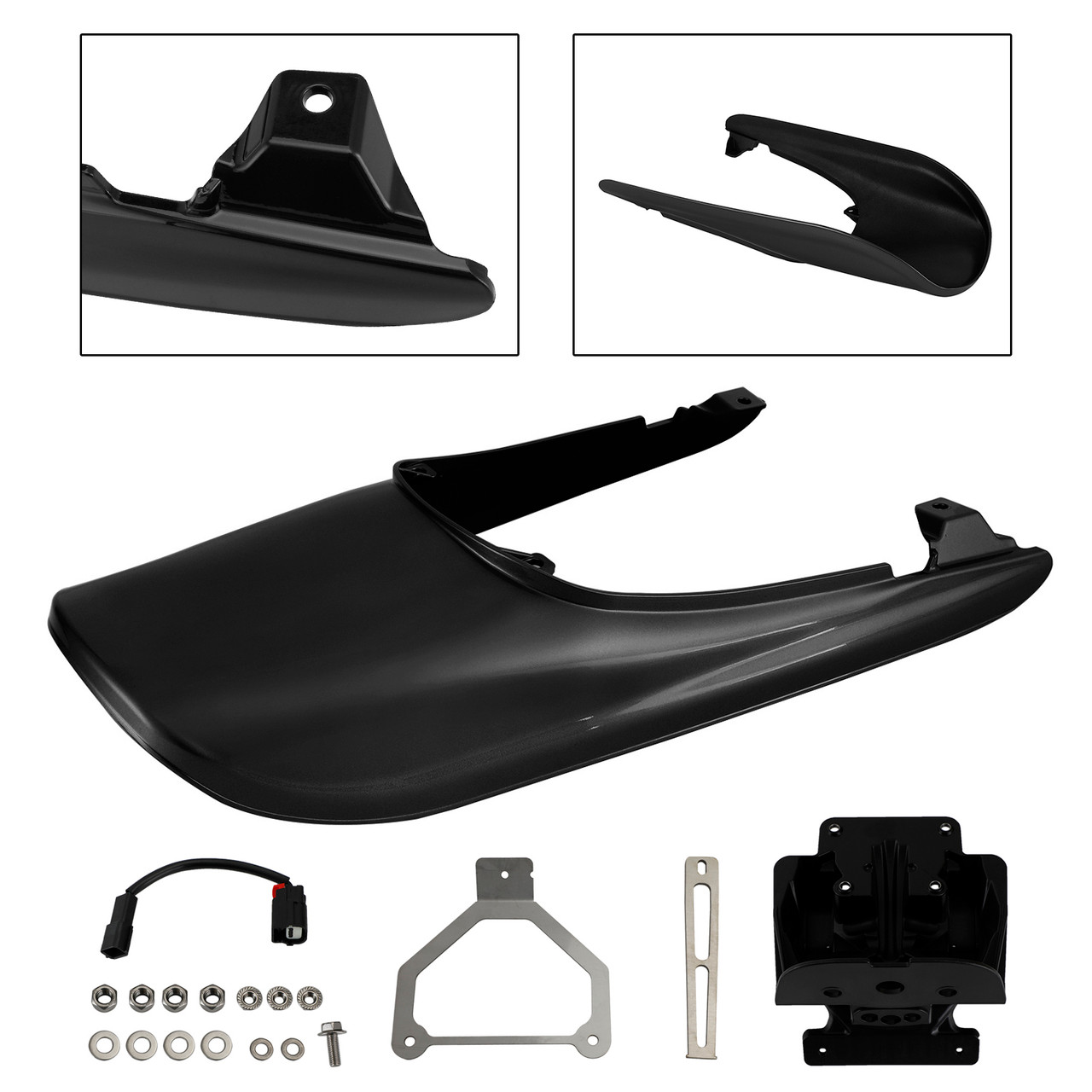 Tail Cowl Fairing+License Plate Bracket fit for Kawasaki Z900RS 2018-2022 MBLK