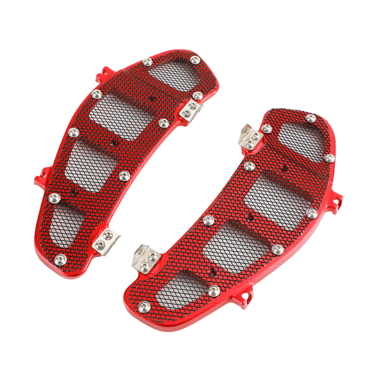 Radiator Guard Cover Radiator Protector Metal Red Fits For Vespa Gts 250 300