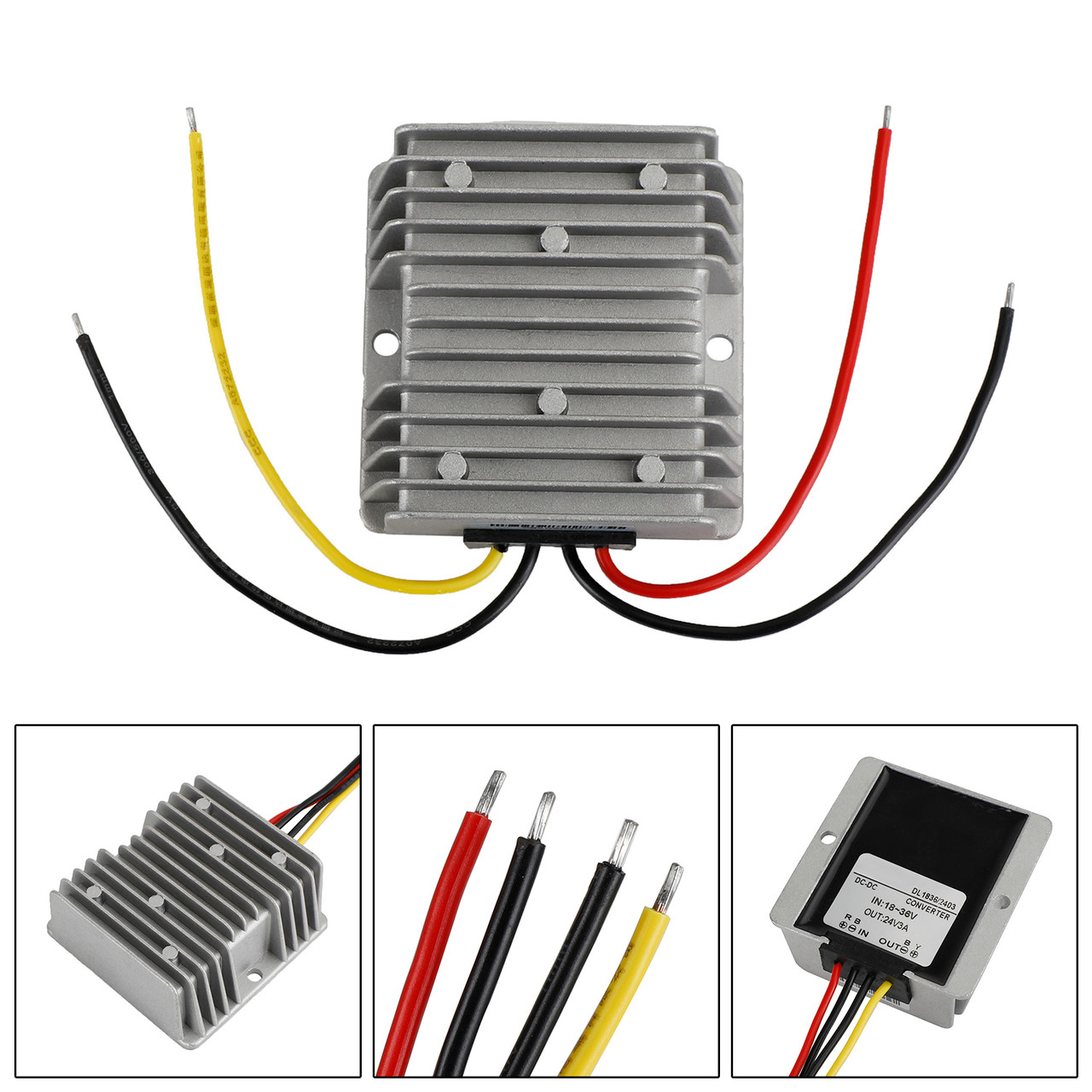 DC 18-36V Converter To DC 24V 3A Boost Buck Power Module Voltage Regulator