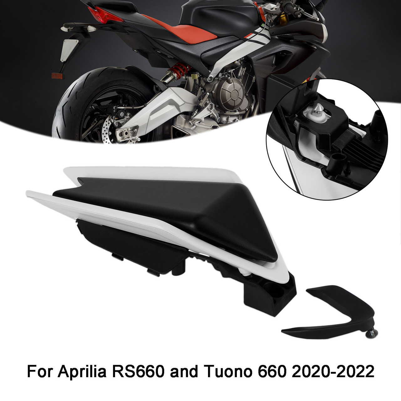 Rear Cowl Tail FAIRING Cover For Aprilia RS660 RSV4 Tuono 660 2020-2022 WHI