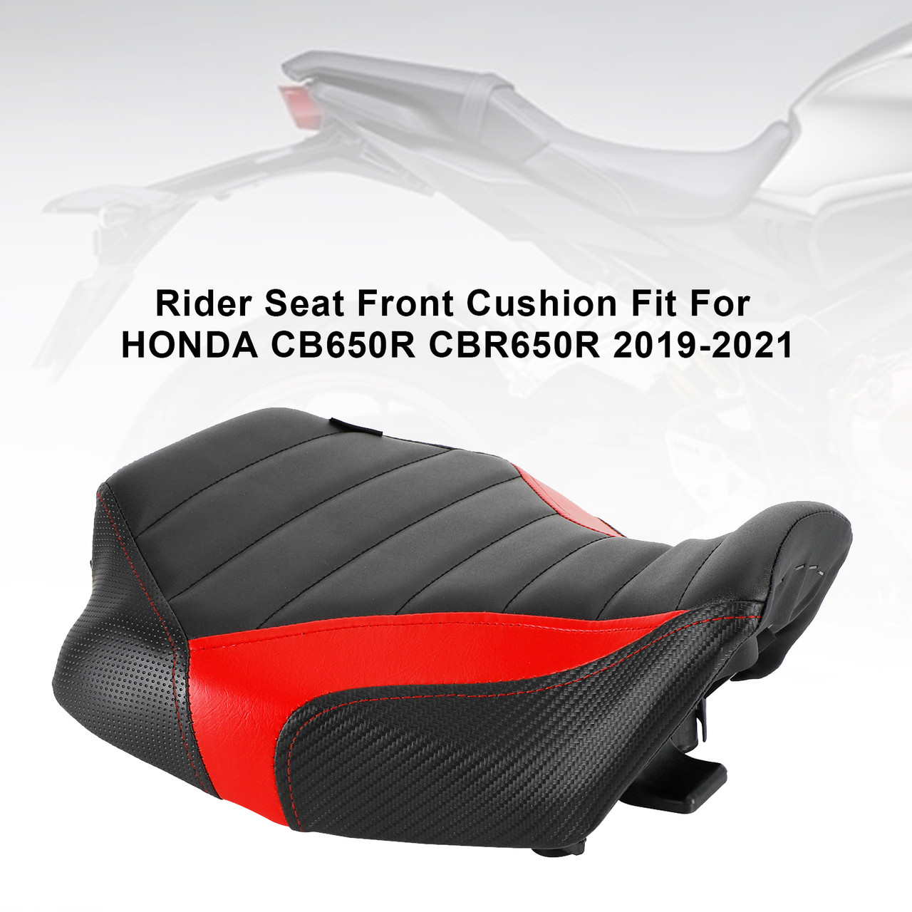 19-23 Honda CB650R CBR650R Rider Seat Front Cushion Red