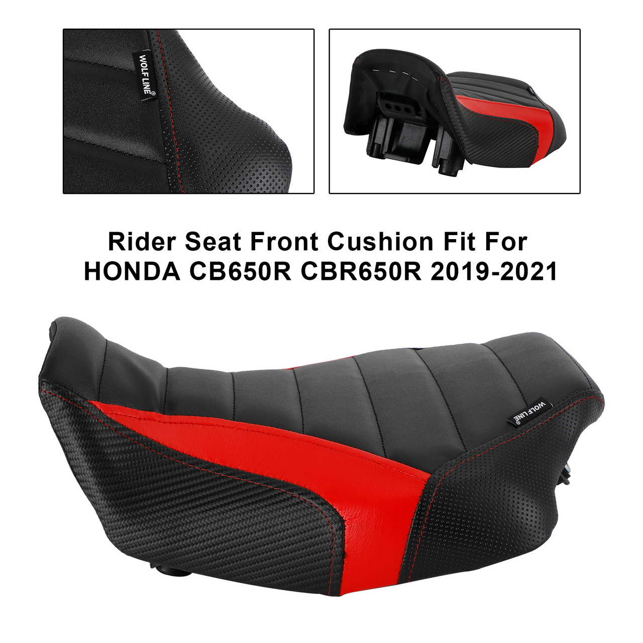 19-23 Honda CB650R CBR650R Rider Seat Front Cushion Red