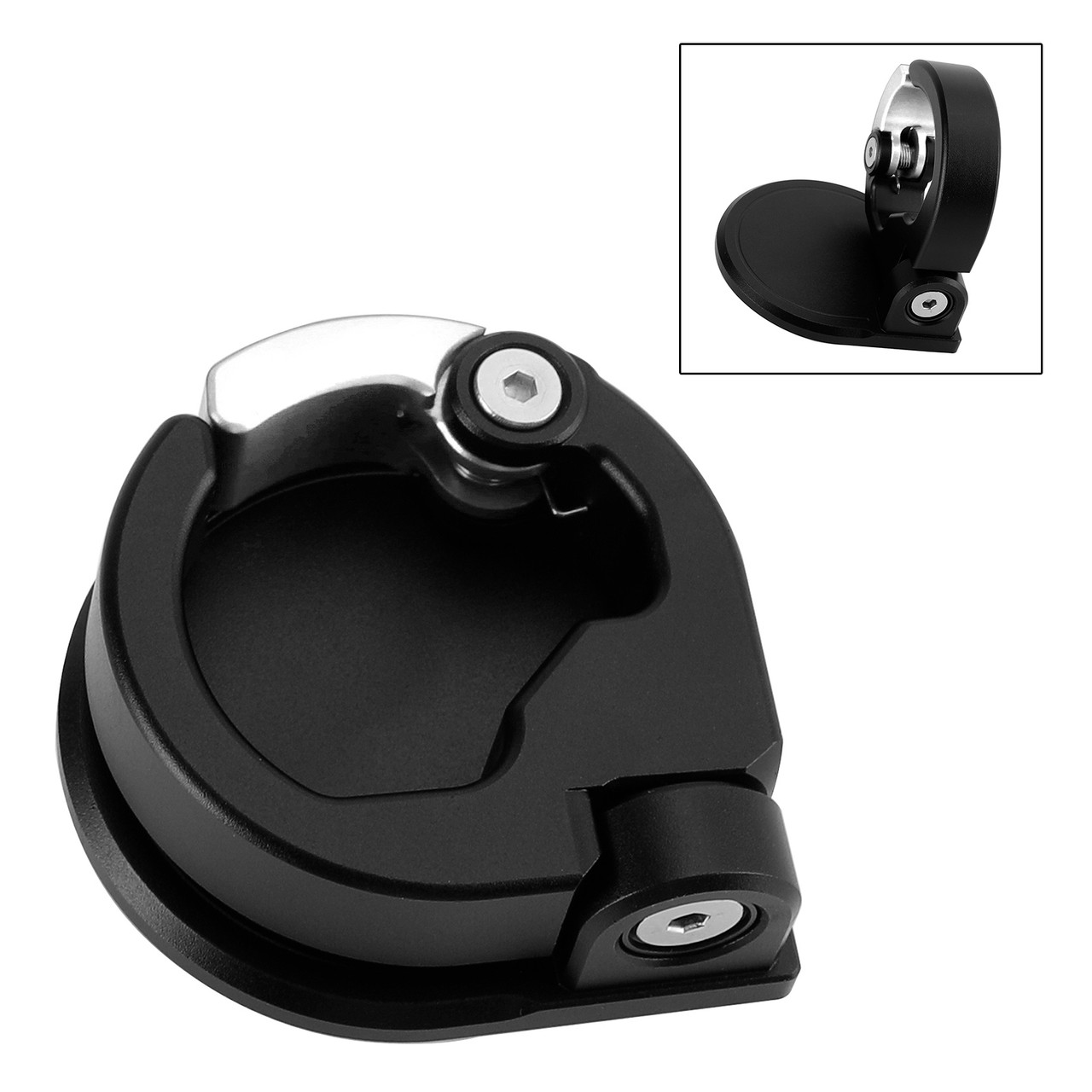 Helmet Hook Fast Lock Storage Holder Accessories Cnc Silver For Vespa Gts300 Gtv