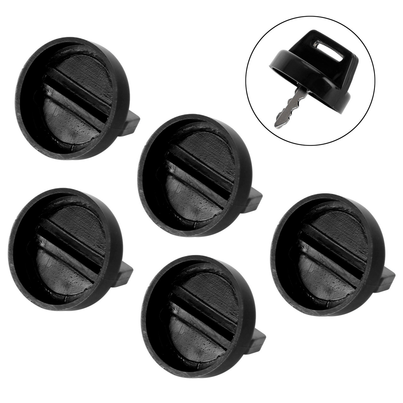 5x Key Cover 5433534 5431964 For Polaris Sportsman RZR Ranger XP Magnum Black