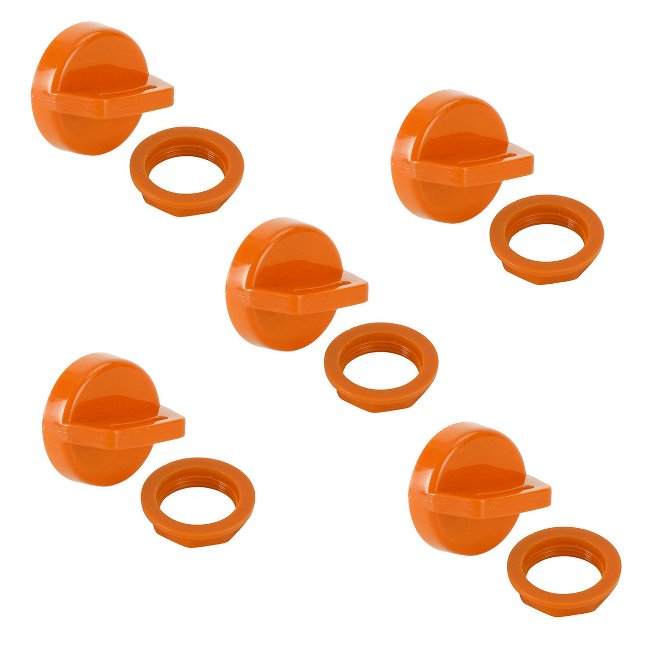 5pcs Key Switch Cover Orange For Polaris Ranger 400 500 570 800 900 1000 5433534