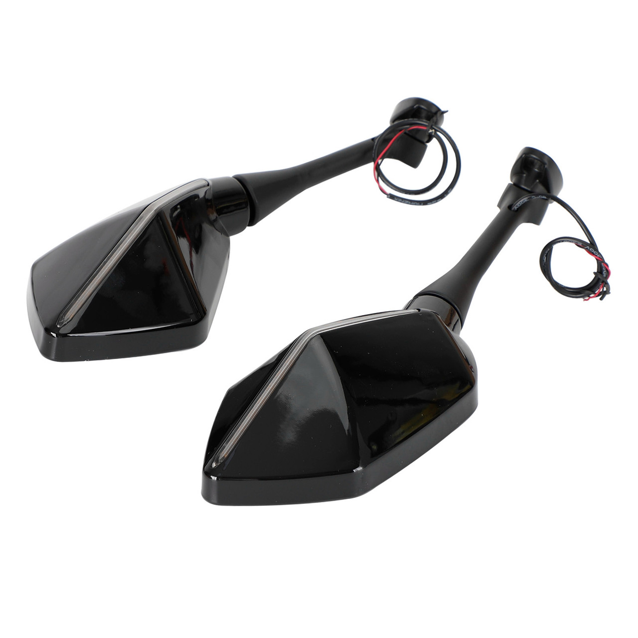 LED Mirrors w/ Turn Signal Indicator For Honda CB CBR 600F CBF1000 RVT1000R