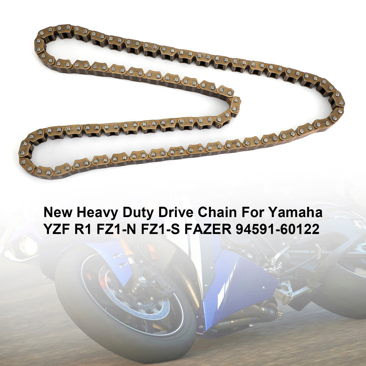 Heavy Duty Drive Chain For Yamaha YZF R1 FZ1-N FZ1-S FAZER 94591-60122