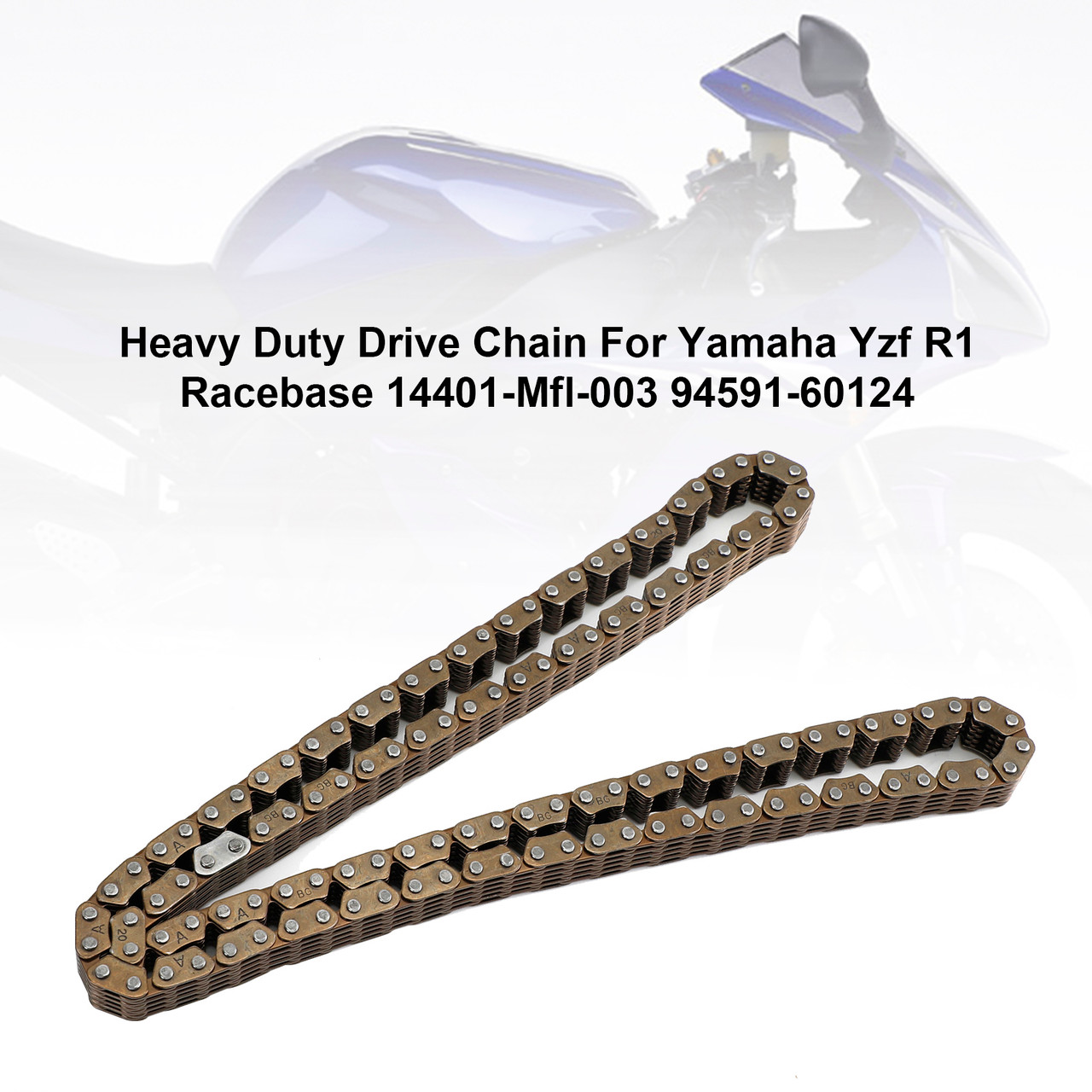 Heavy Timing Drive Chain For Yamaha Yzf R1 Racebase 14401-Mfl-003 94591-60124