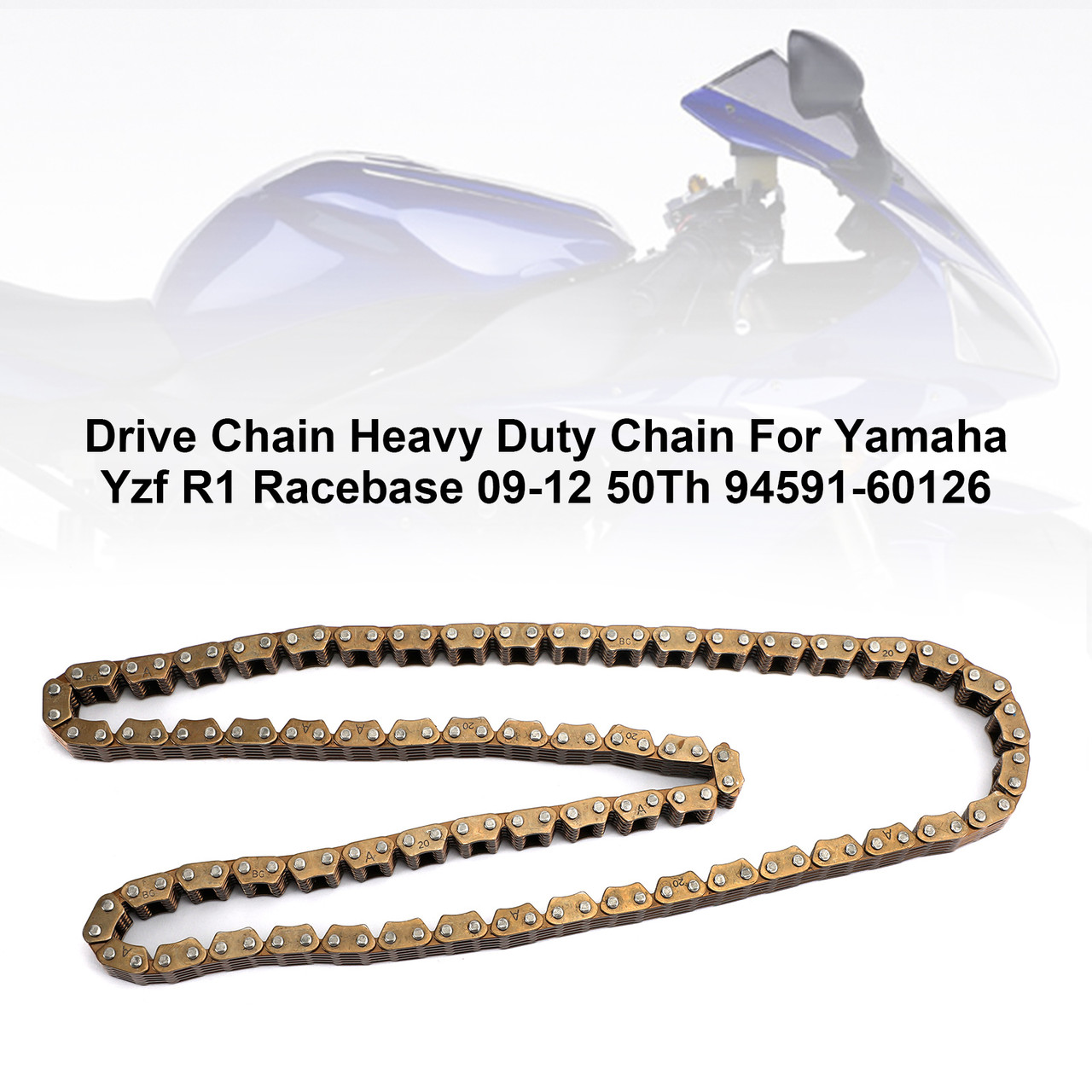 Heavy Timing Drive Chain For Yamaha Yzf R1 Racebase 09-12 50Th 94591-60126