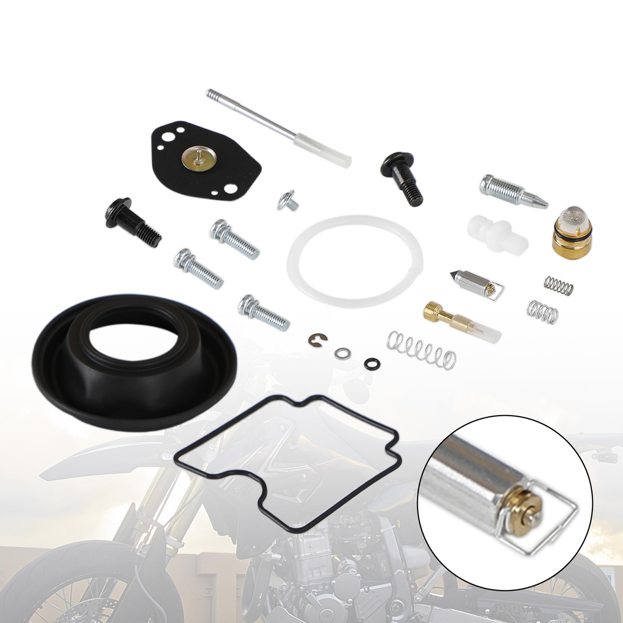 Carburetor Rebuild Repair Kit fit for Suzuki DRZ400 DRZ400E DRZ400S DRZ400SM