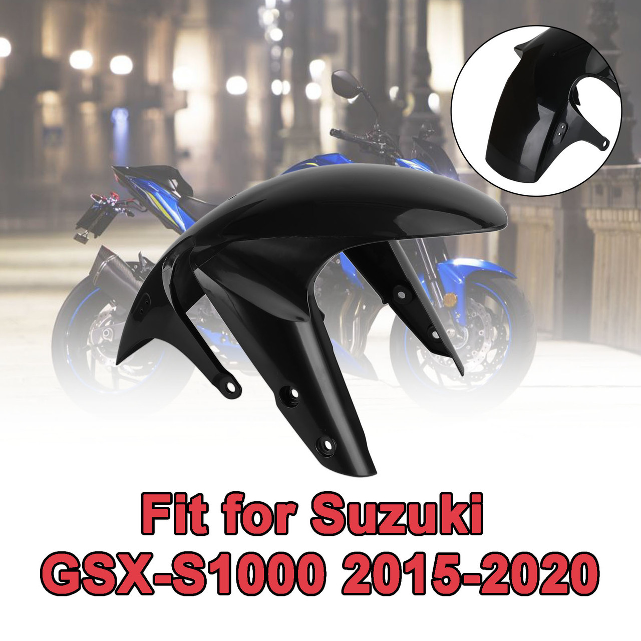 Unpainted ABS Front Fender Mudguard Fairing For Suzuki GSX-S 1000 2015-2020