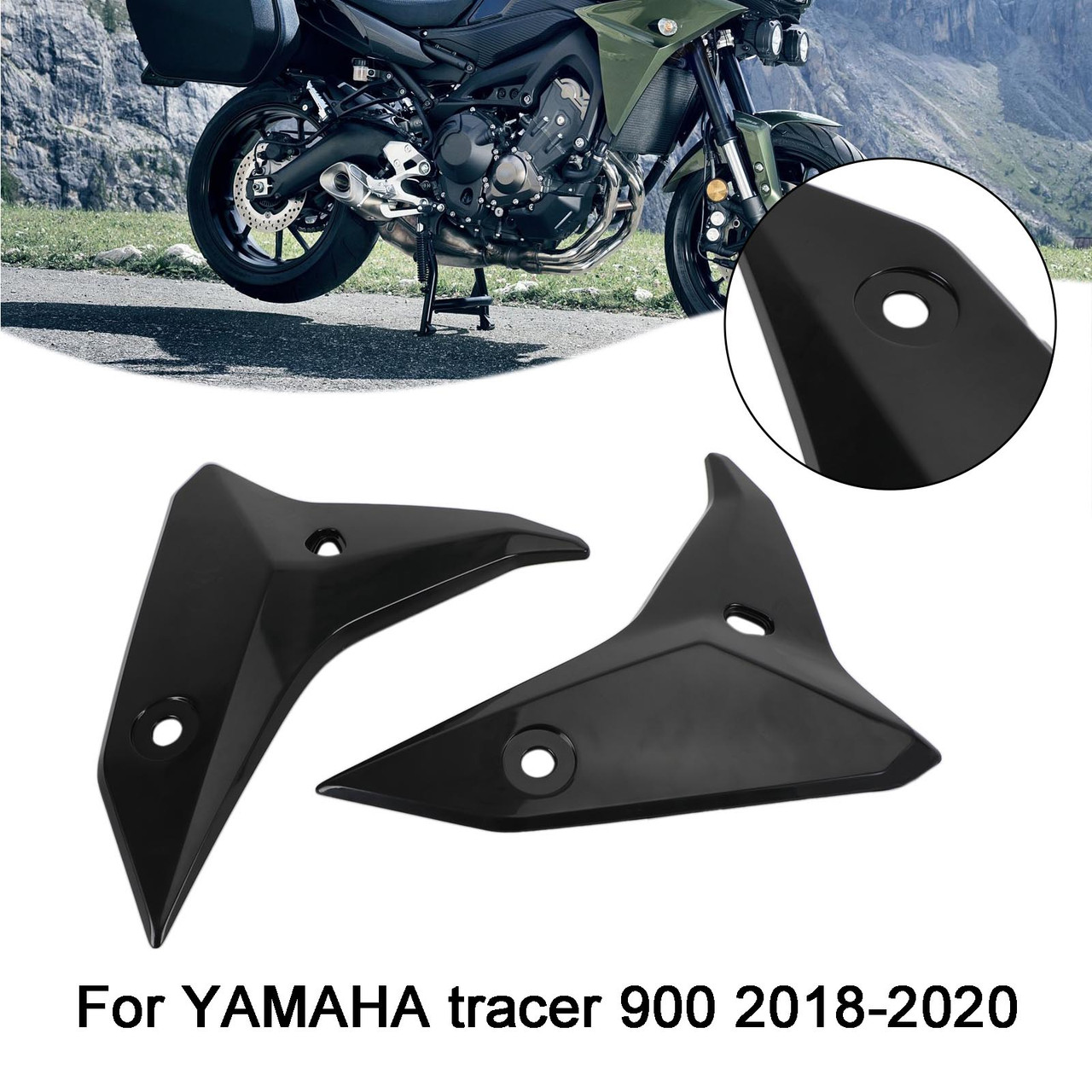 Unpainted Radiator Side Fairing Panels For Yamaha Tracer 900/GT 2018-2020